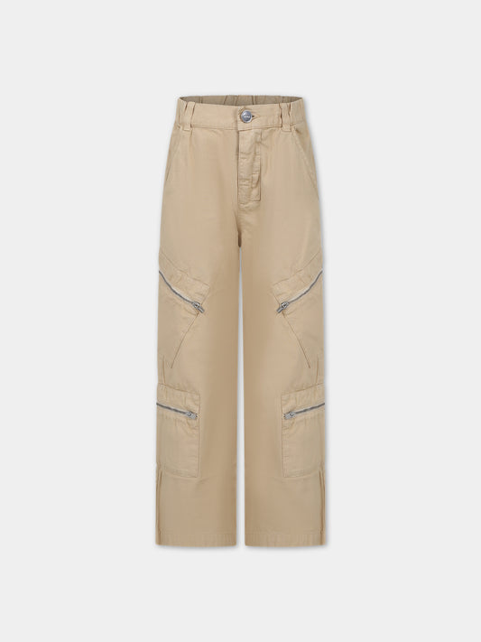Pantaloni 'Le Cargo Marrone' beige per bambino,Jacquemus,Q00055 277