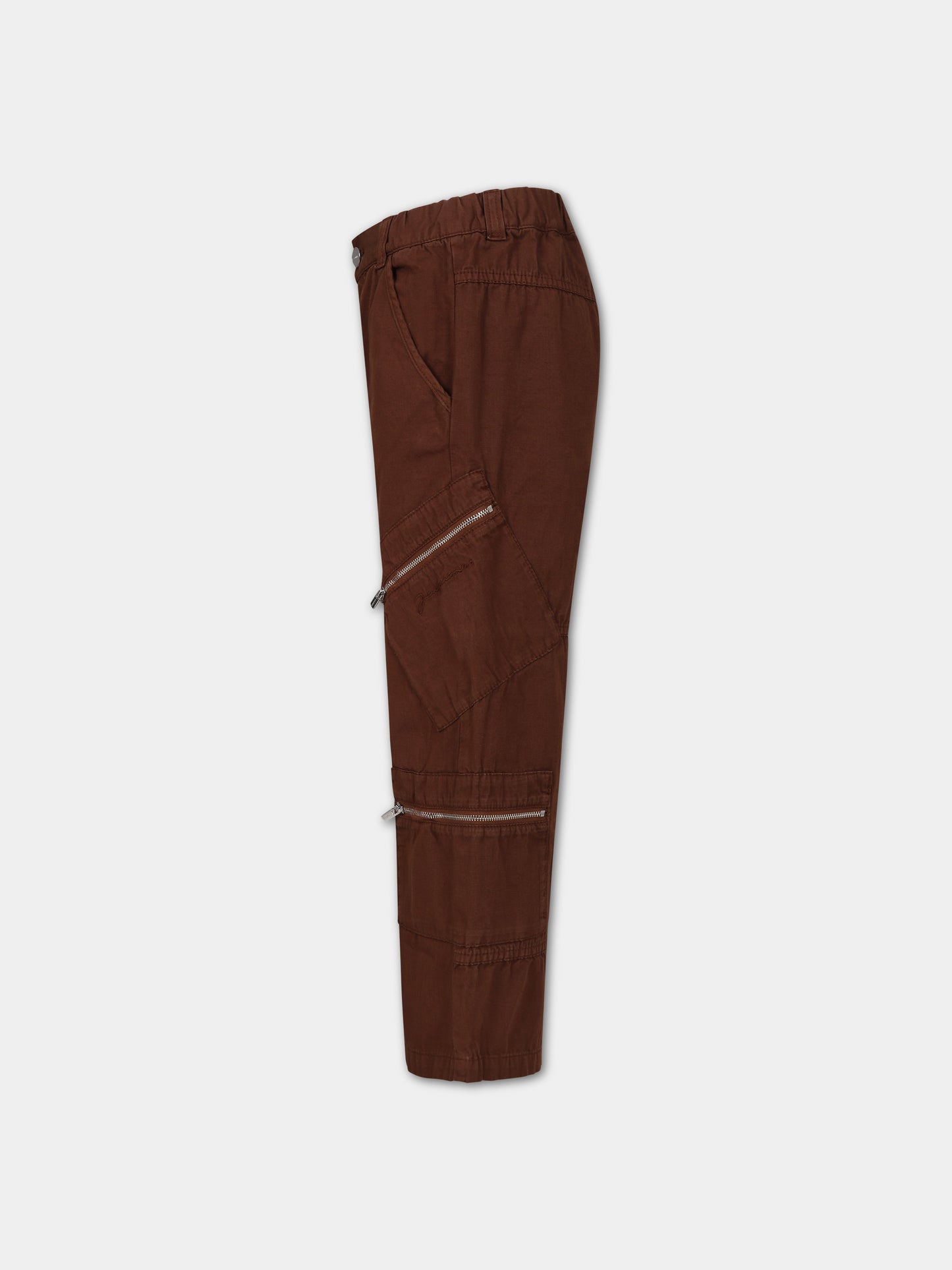 Pantaloni 'Le Cargo Marrone' marroni per bambino,Jacquemus,Q00055 33A