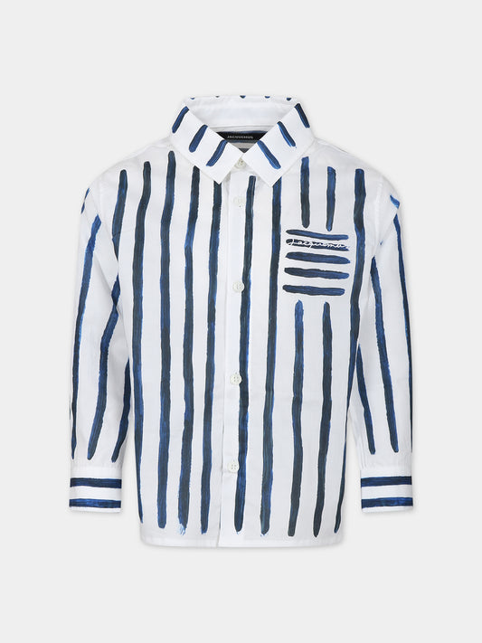 Camicia 'La Chemise Peinture' bianca per bambino,Jacquemus,Q00059 10P