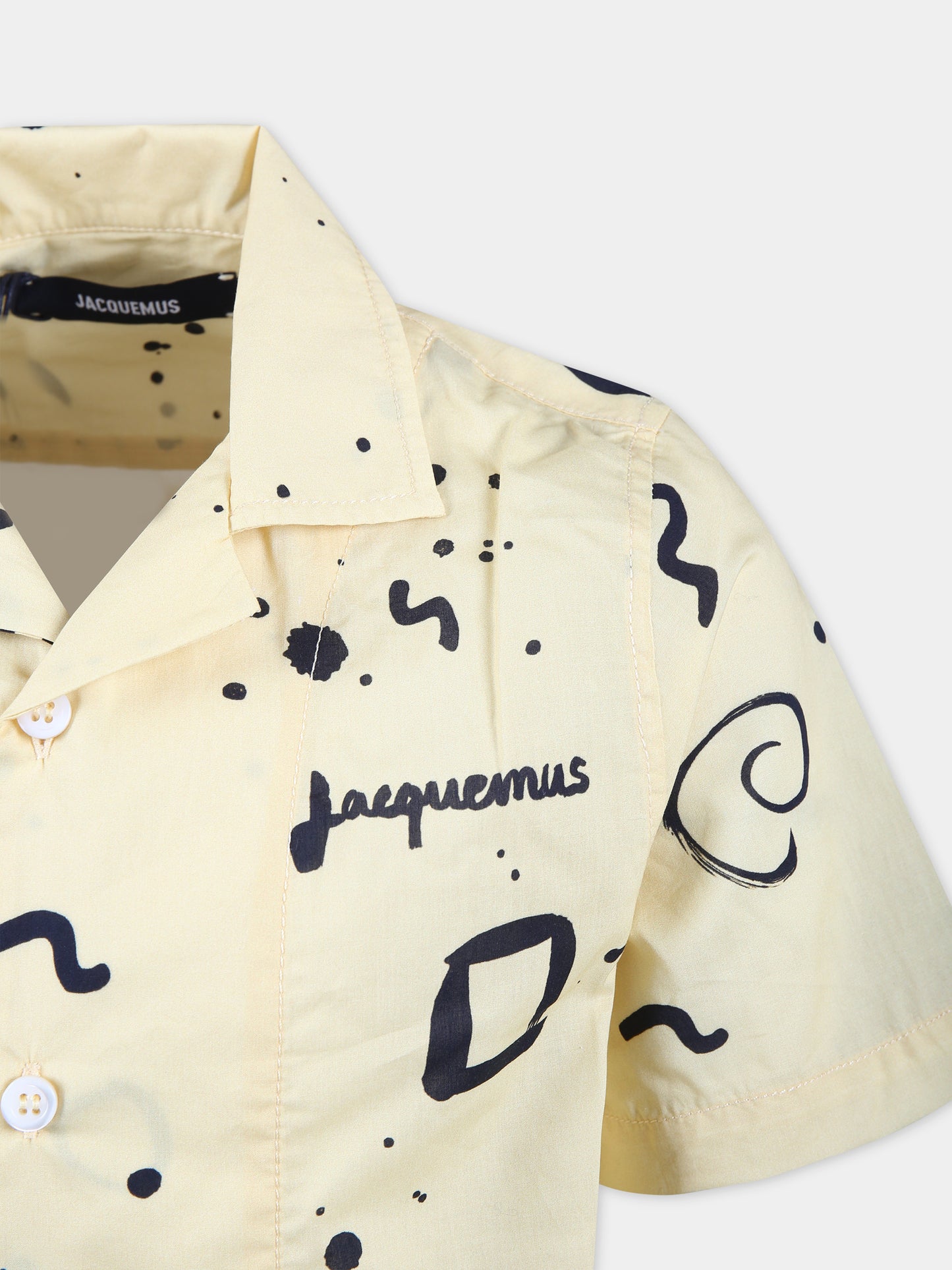 Camicia  La Chemise Jean  gialla per bambino,Jacquemus,Q00061 10P