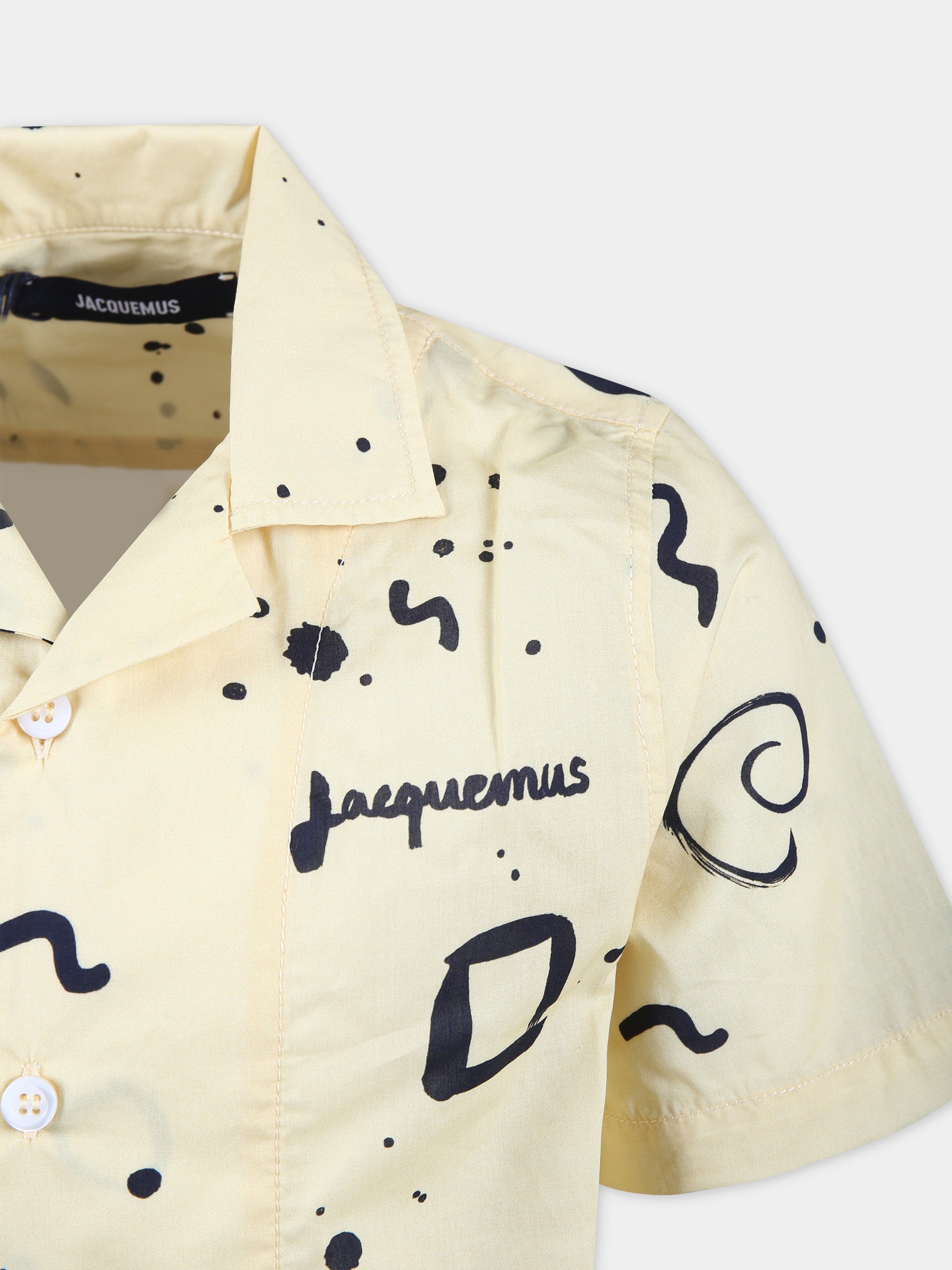 Camicia  La Chemise Jean  gialla per bambino,Jacquemus,Q00061 10P
