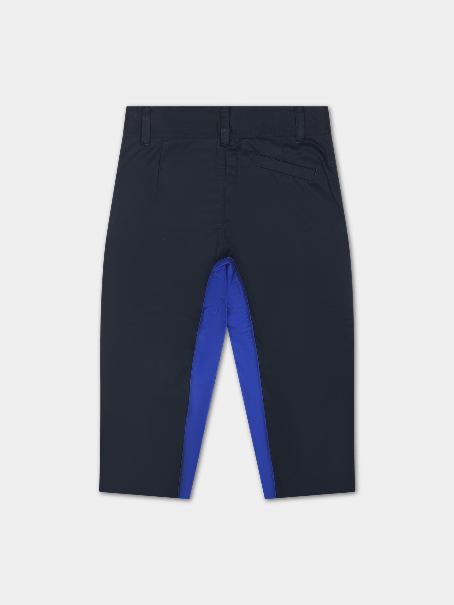 Pantaloni blu per neonato con ricamo,Burberry Kids,8078267 A1662