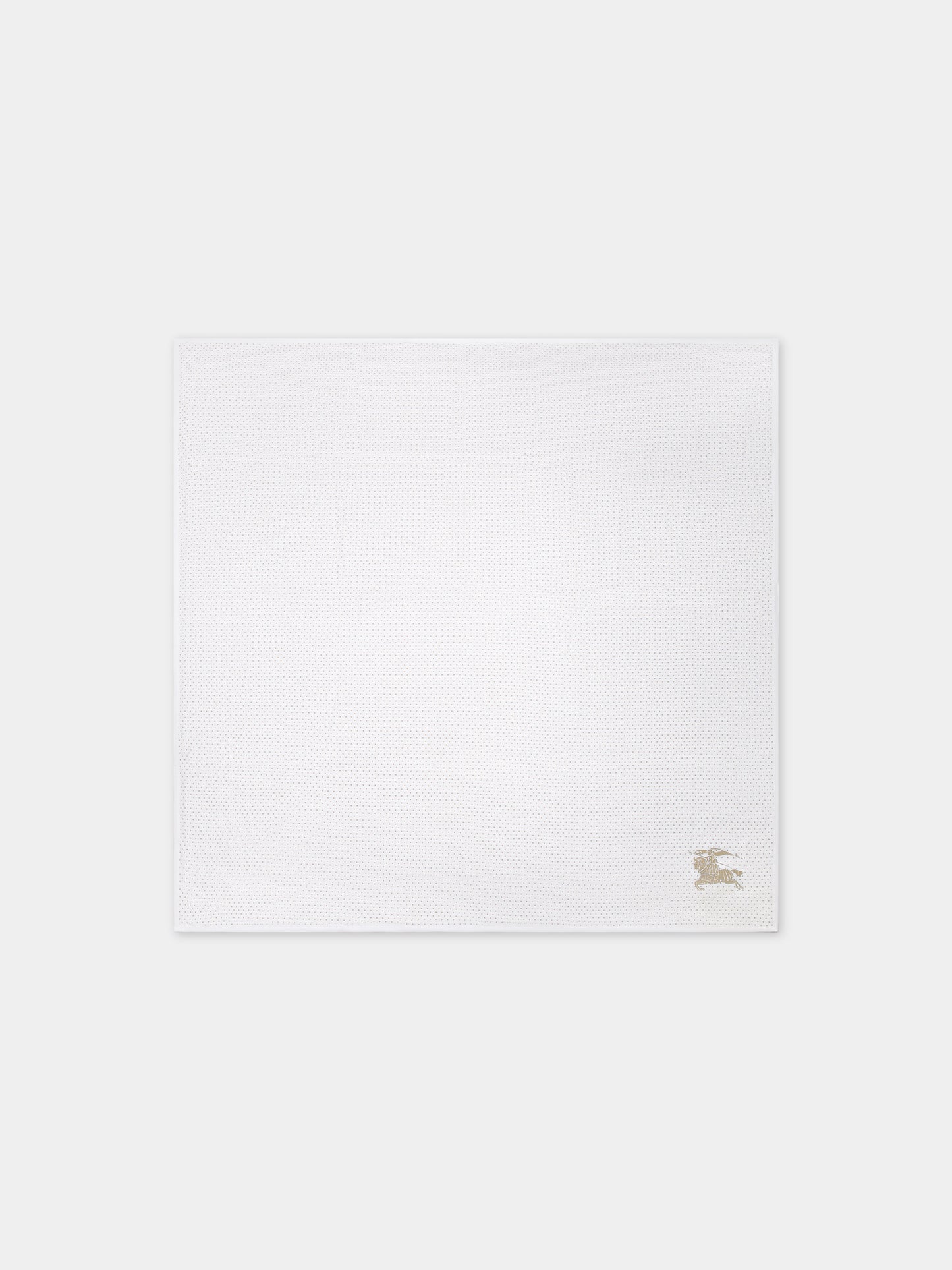 Coperta bianca per neonati con logo e fantasia all-over,Burberry Kids,8078060 A7168