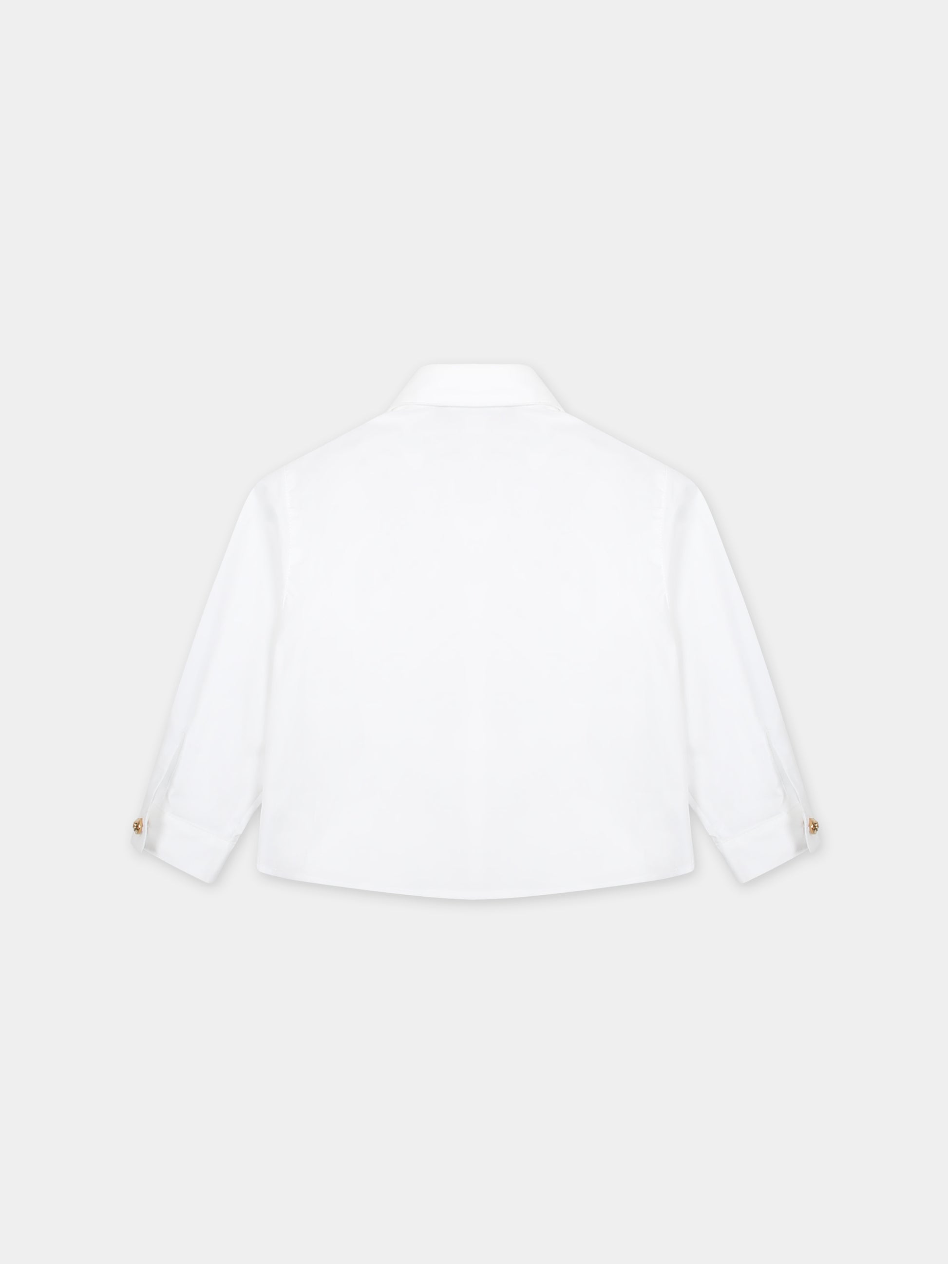 Camicia bianca per neonato con iconica Medusa,Versace,1013983 1A09715 2W110