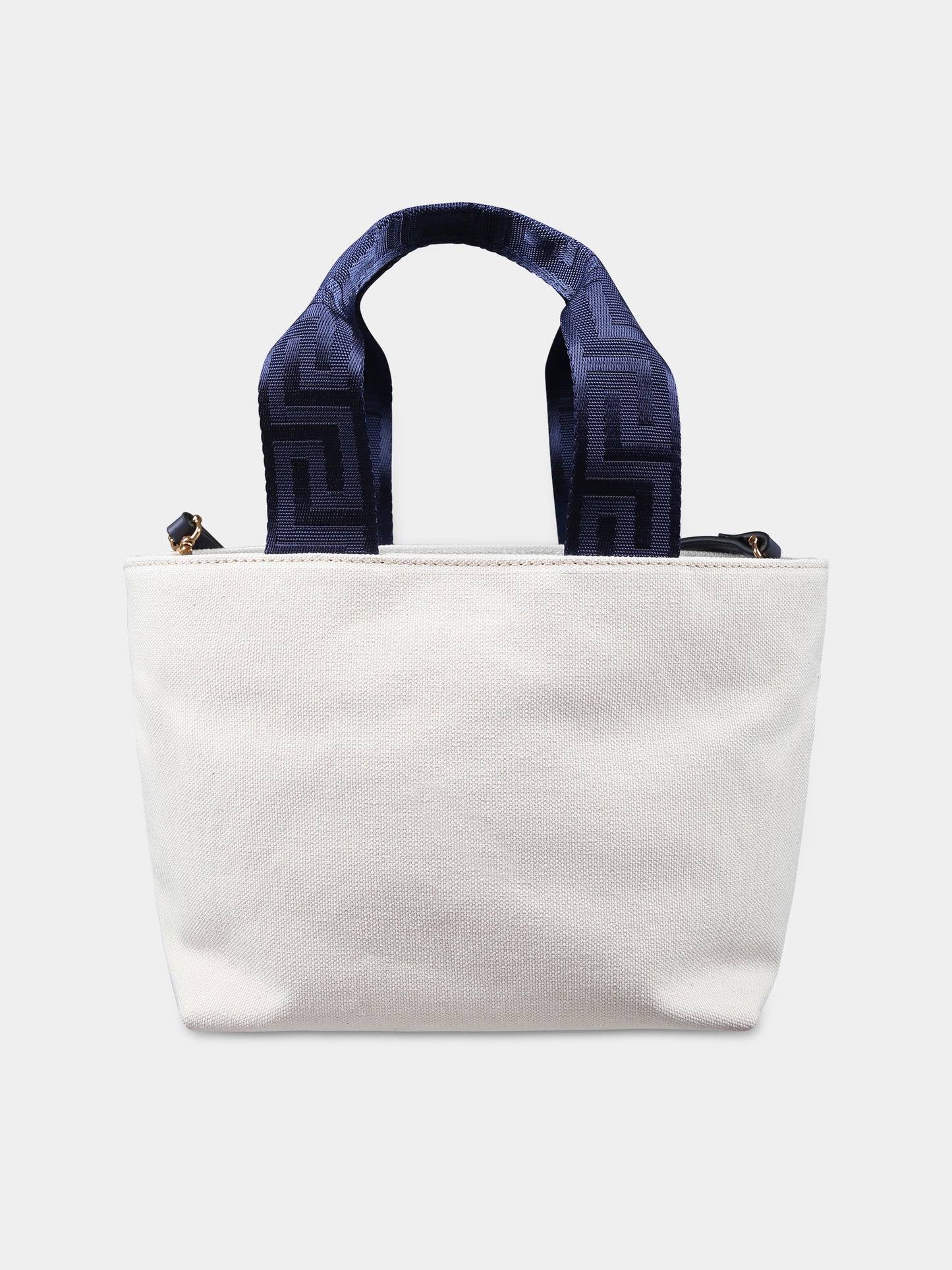 Borsa avorio per neonati con logo,Versace,1007937 1A09752 2KF5V