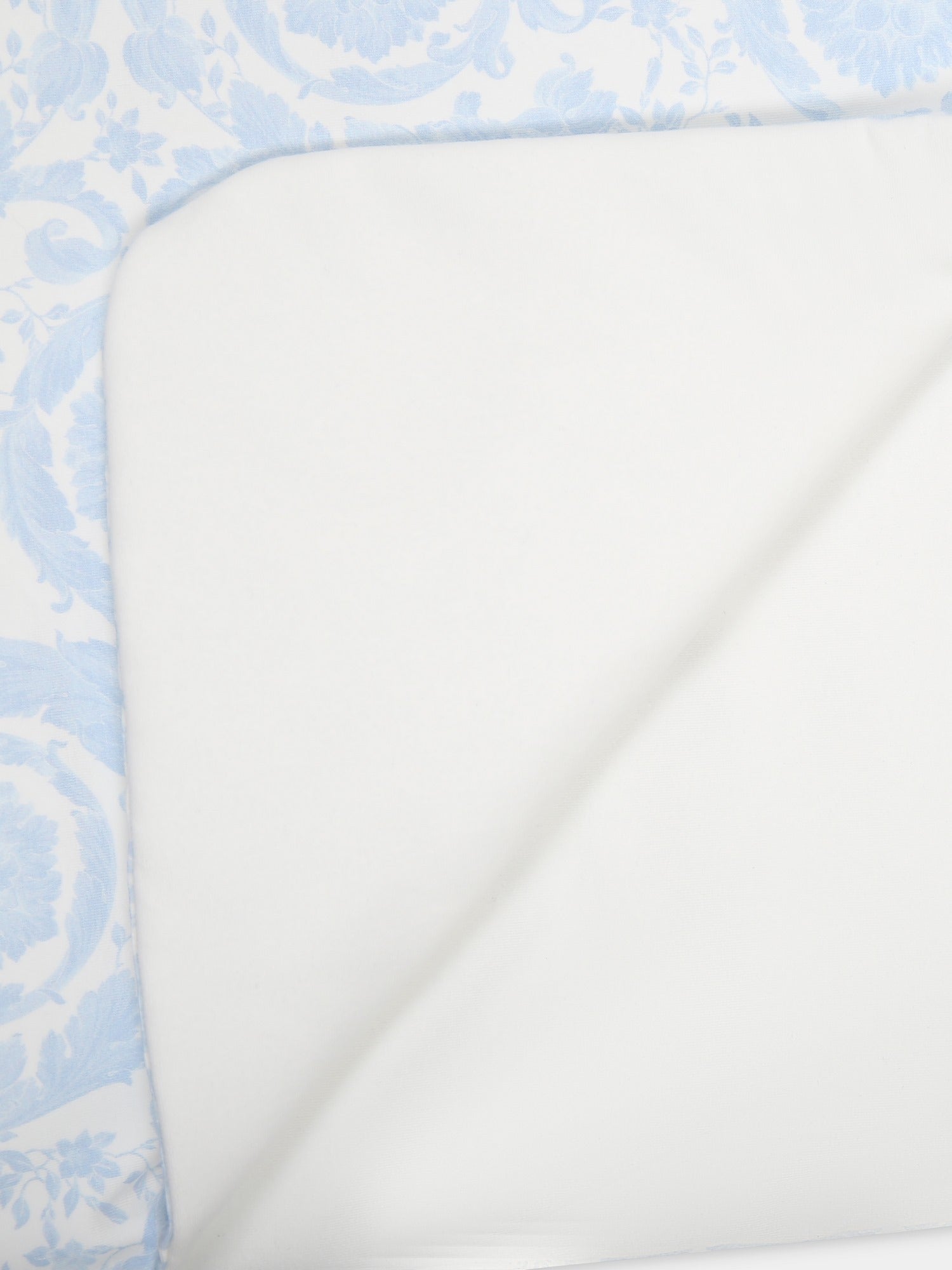 Coperta celeste per neonato con stampa barocco,Versace,1000092 1A09524 2WK10