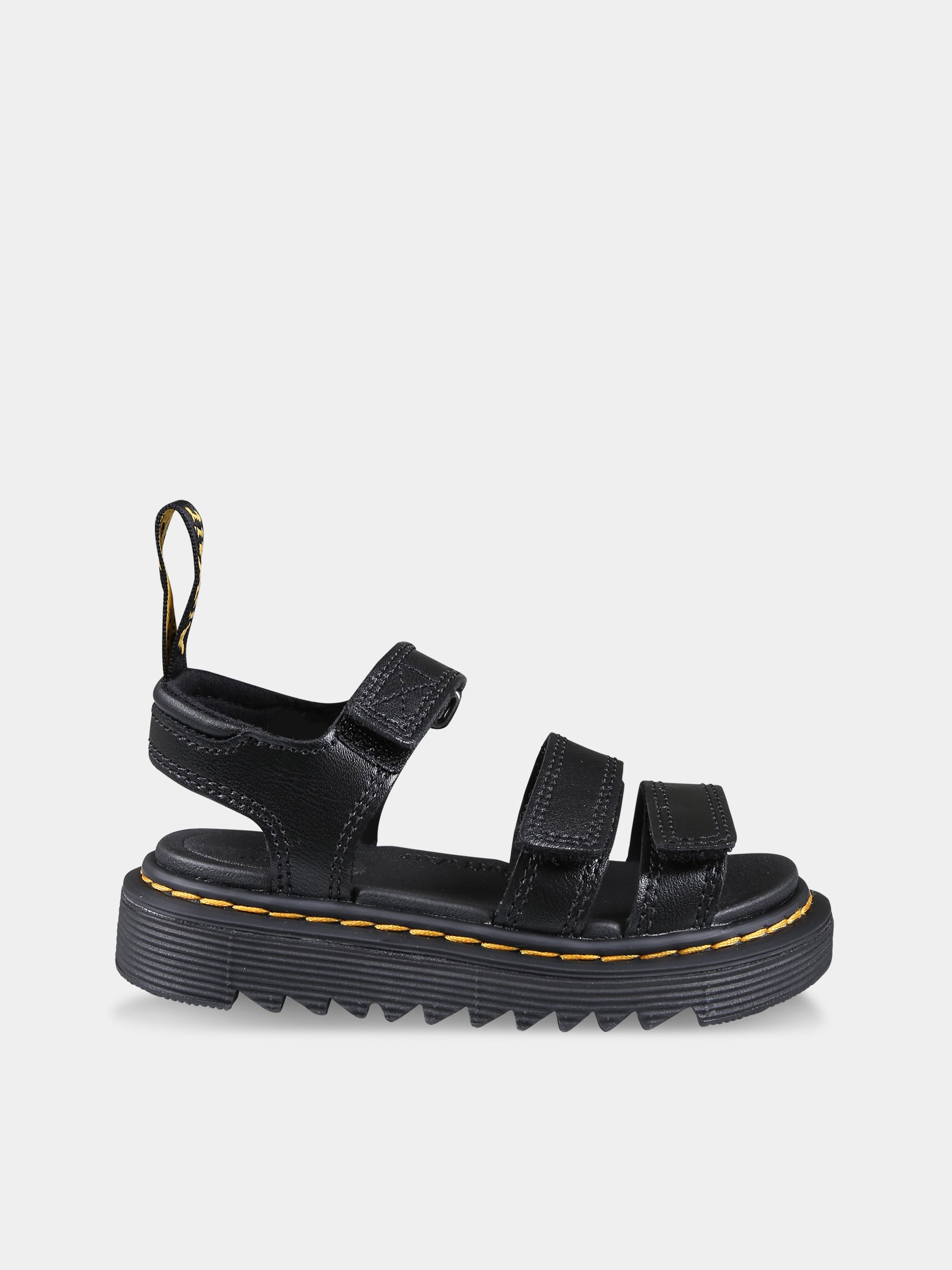 Sandali neri Klaire T per bambini,Dr. Martens,26675001