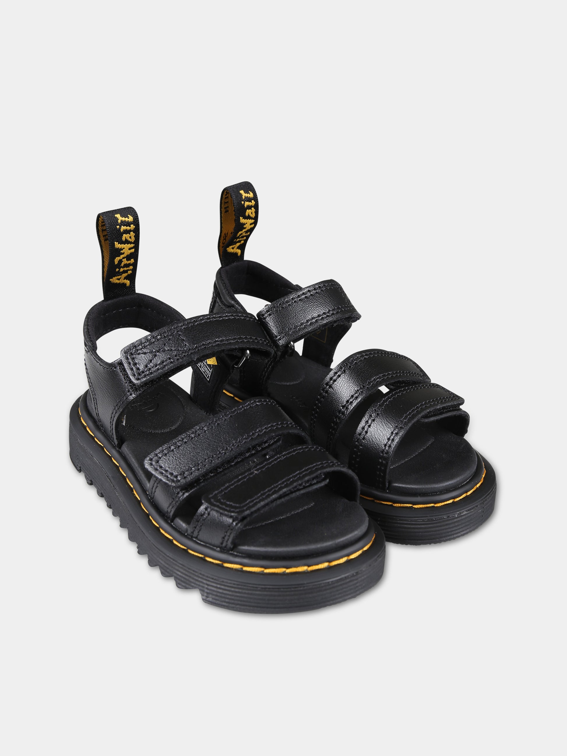 Sandali neri Klaire T per bambini,Dr. Martens,26675001