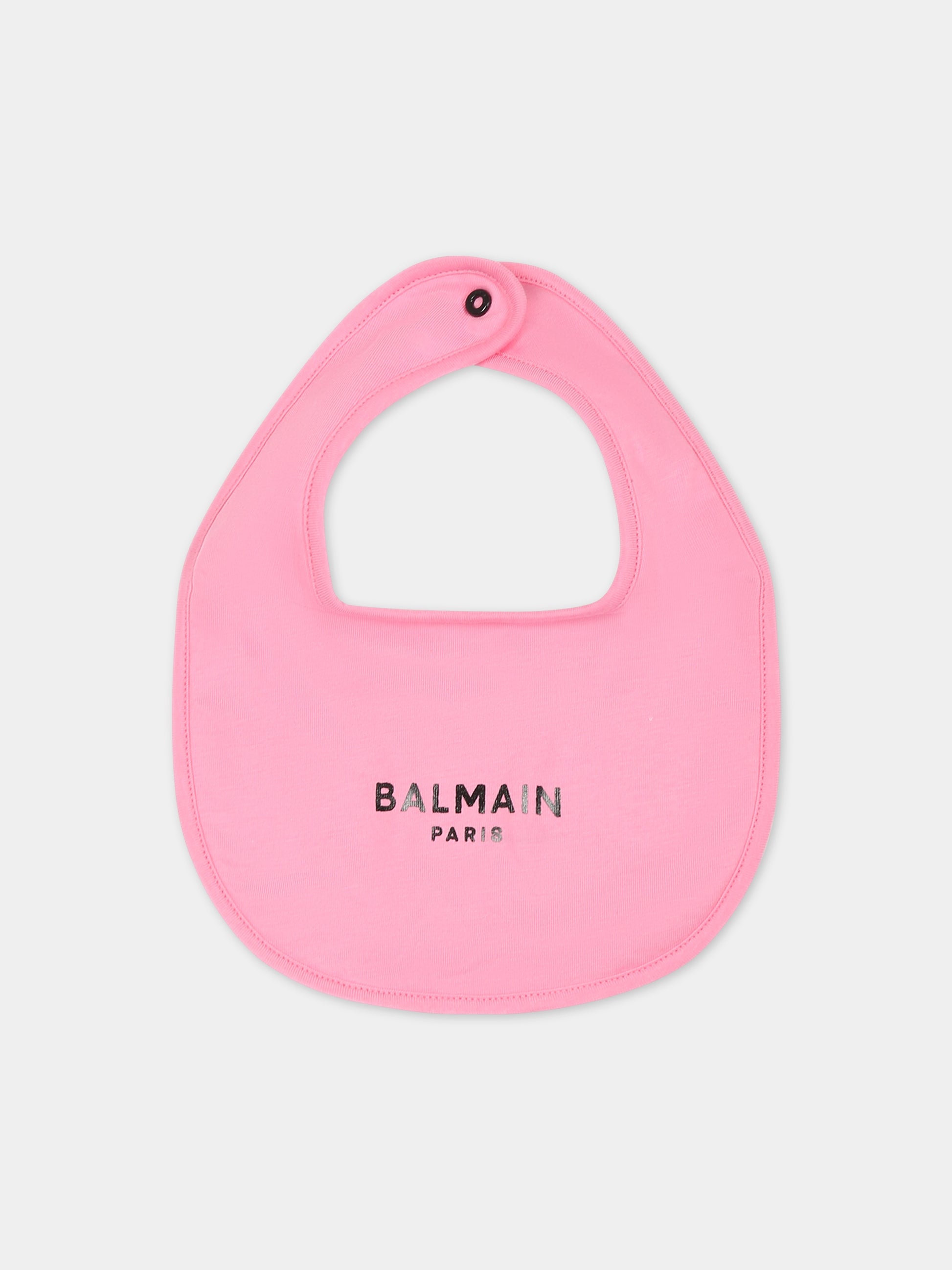 Set rosa per neonata con logo,Balmain Kids,BSB010 Z0082 550