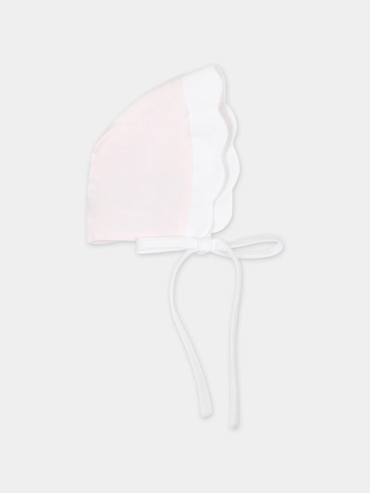 Cuffia rosa per neonata,La Stupenderia,TBCP56N03