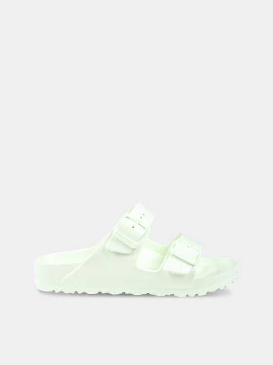 Ciabatte gialle Arizona Eva per bambini con logo,Birkenstock,1024691 FADED LIME