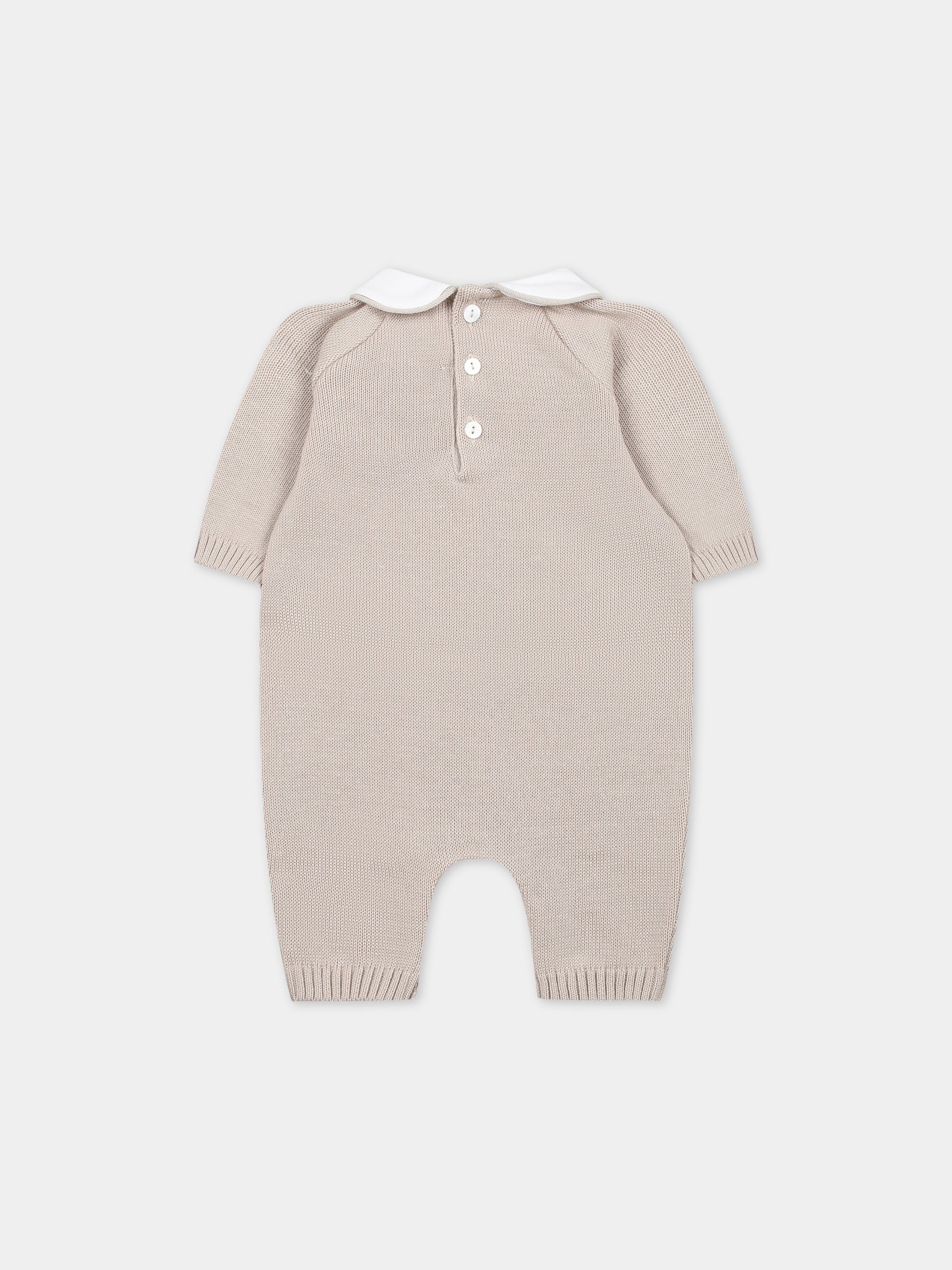 Tutina beige per neonati,Little Bear,8119 CORDA