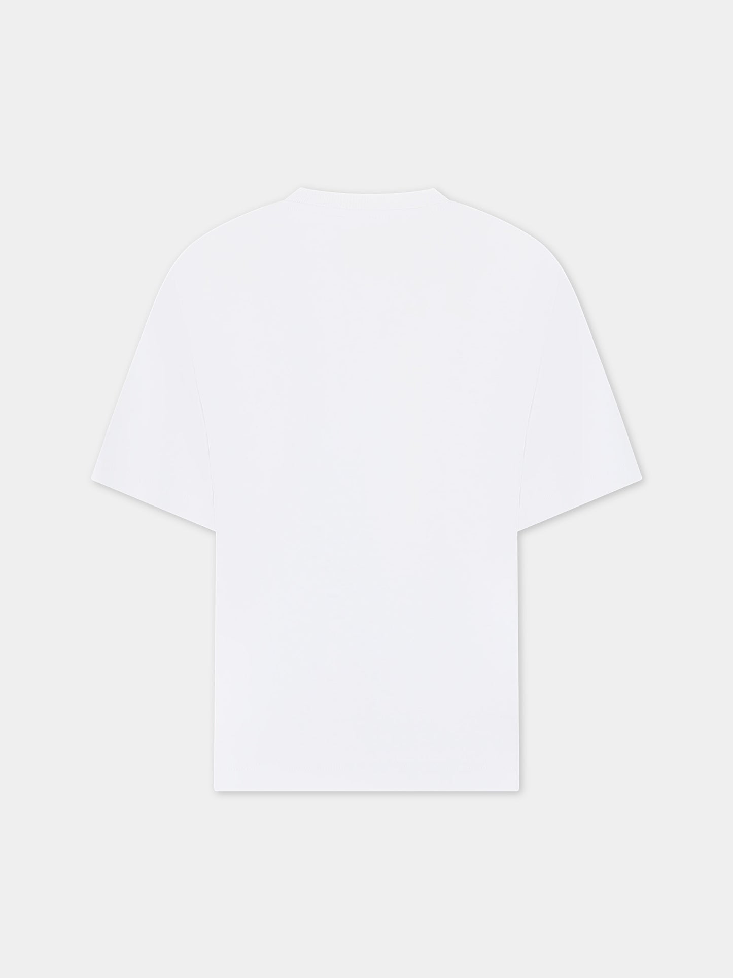 T-shirt bianca per bambino con stampa Puffo,Armani Junior,3D4TJN 3J52Z 0156