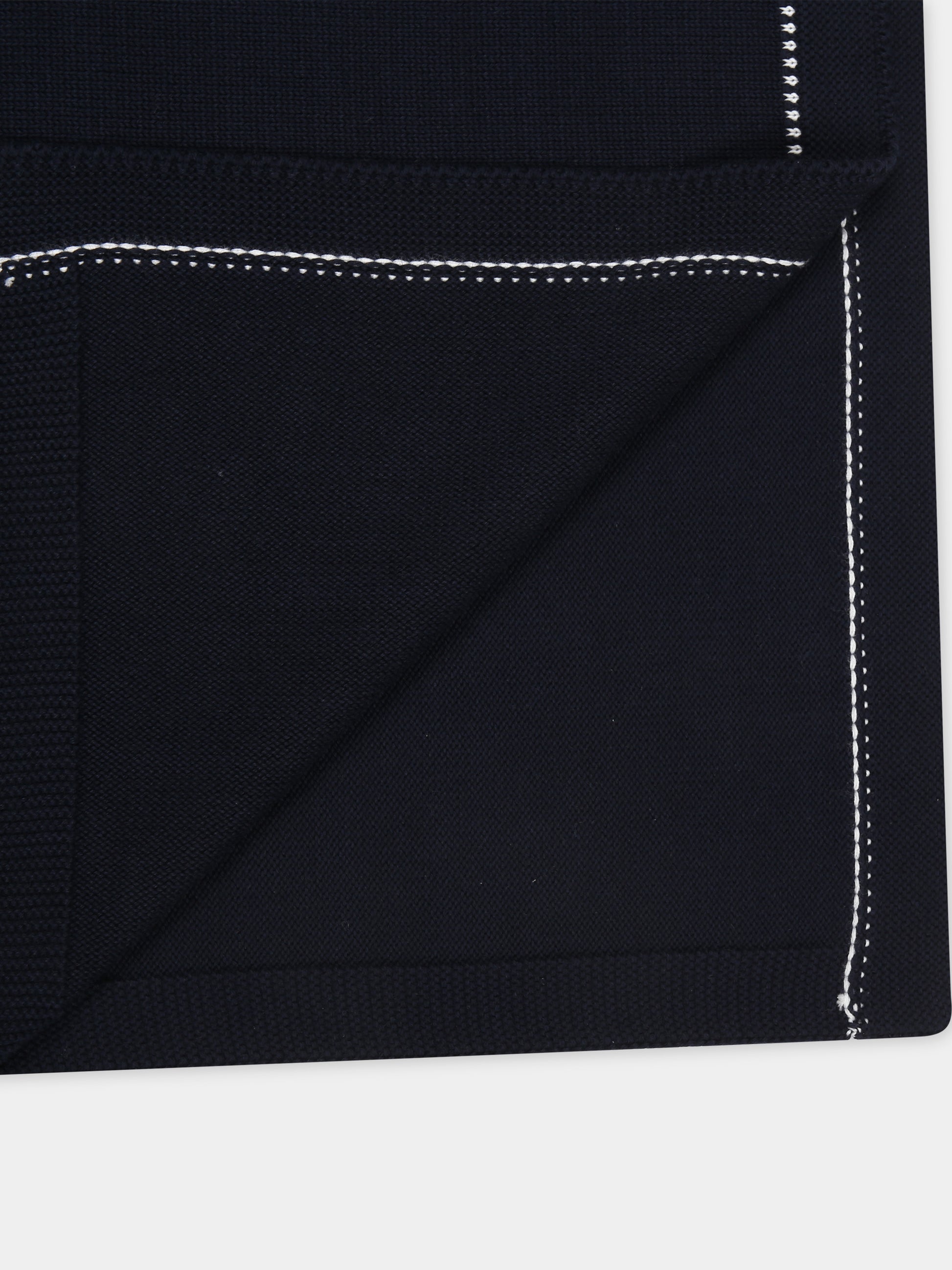 Coperta blu per neonato con iconico aquilotto,Armani Junior,3DN850 NM0BZ 0920