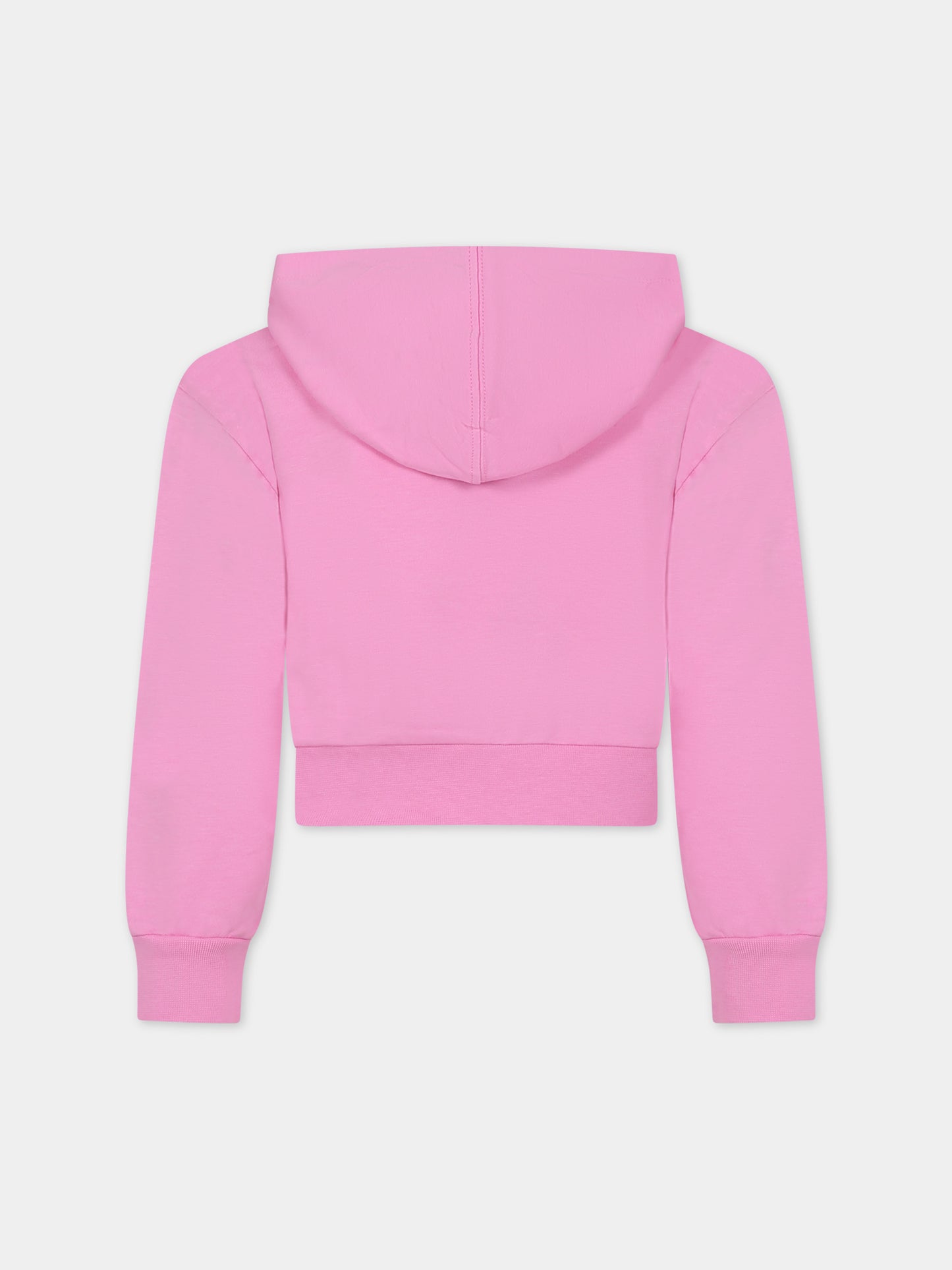 Felpa fucsia per bambina con ciliegie e logo,Chiara Ferragni Collection,59C606 3002 093F