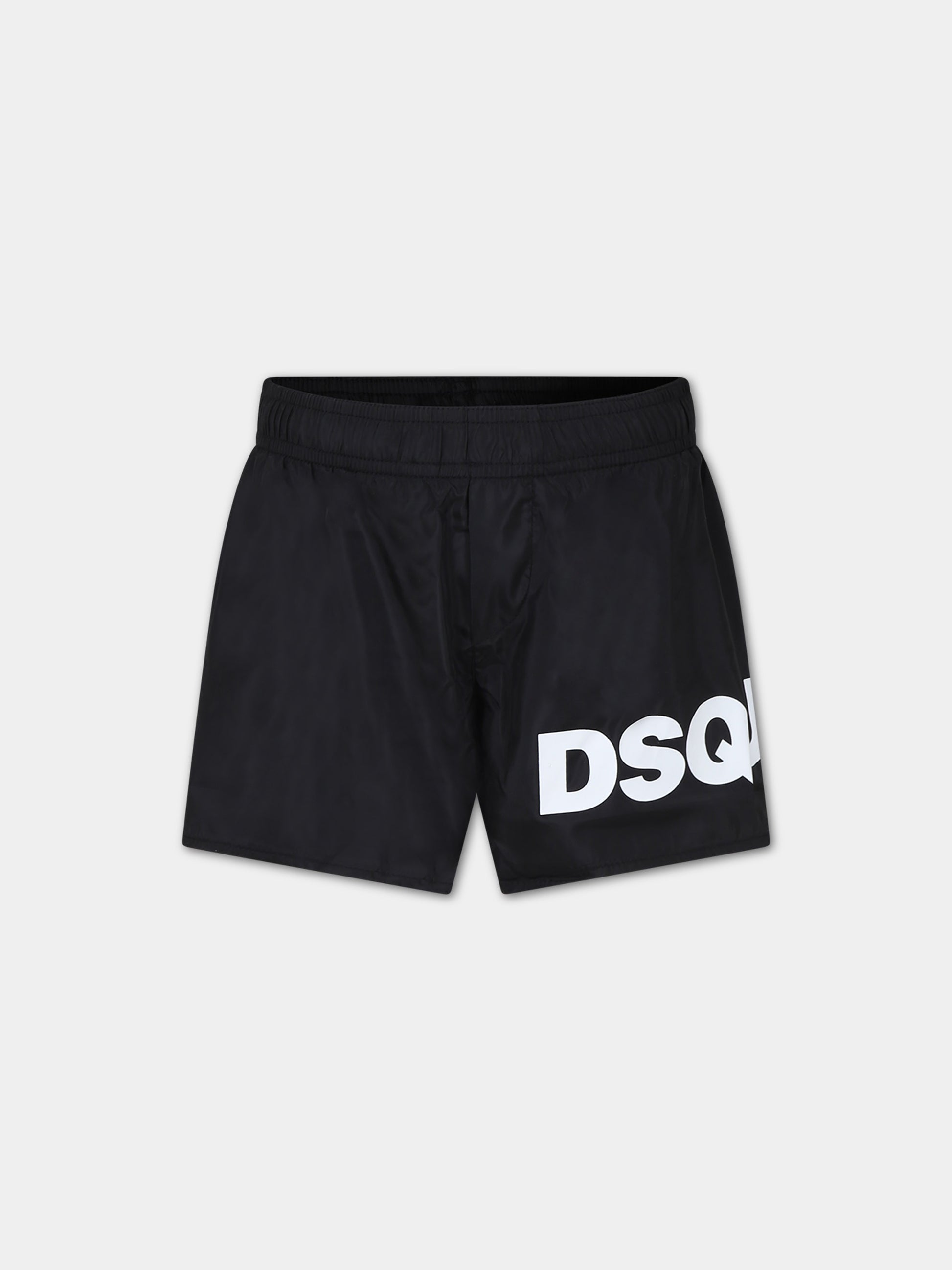 Boxer mare nero per bambino con logo,Dsquared2,DQ2321 D00QK D2M100M DQ900
