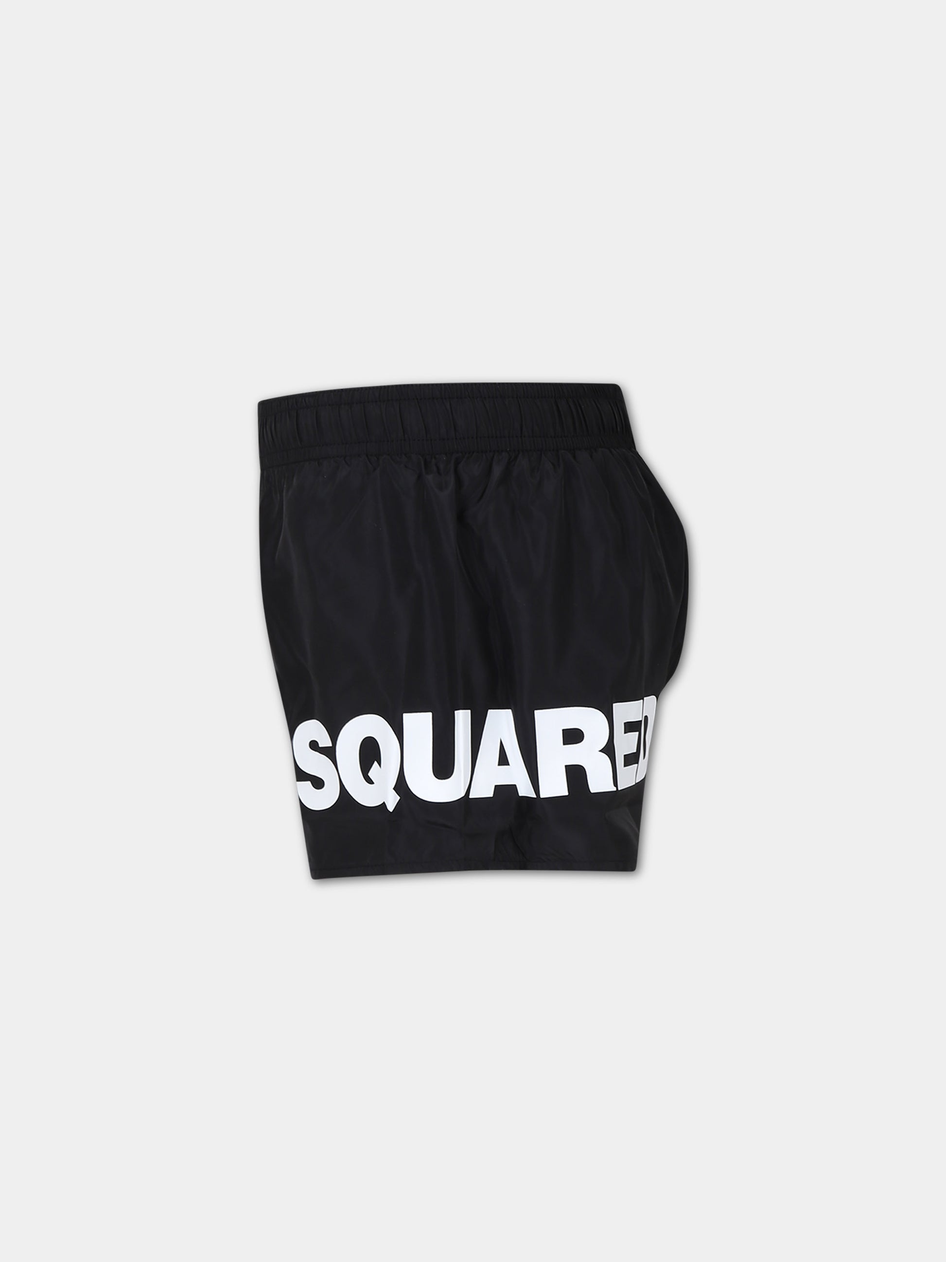 Boxer mare nero per bambino con logo,Dsquared2,DQ2321 D00QK D2M100M DQ900