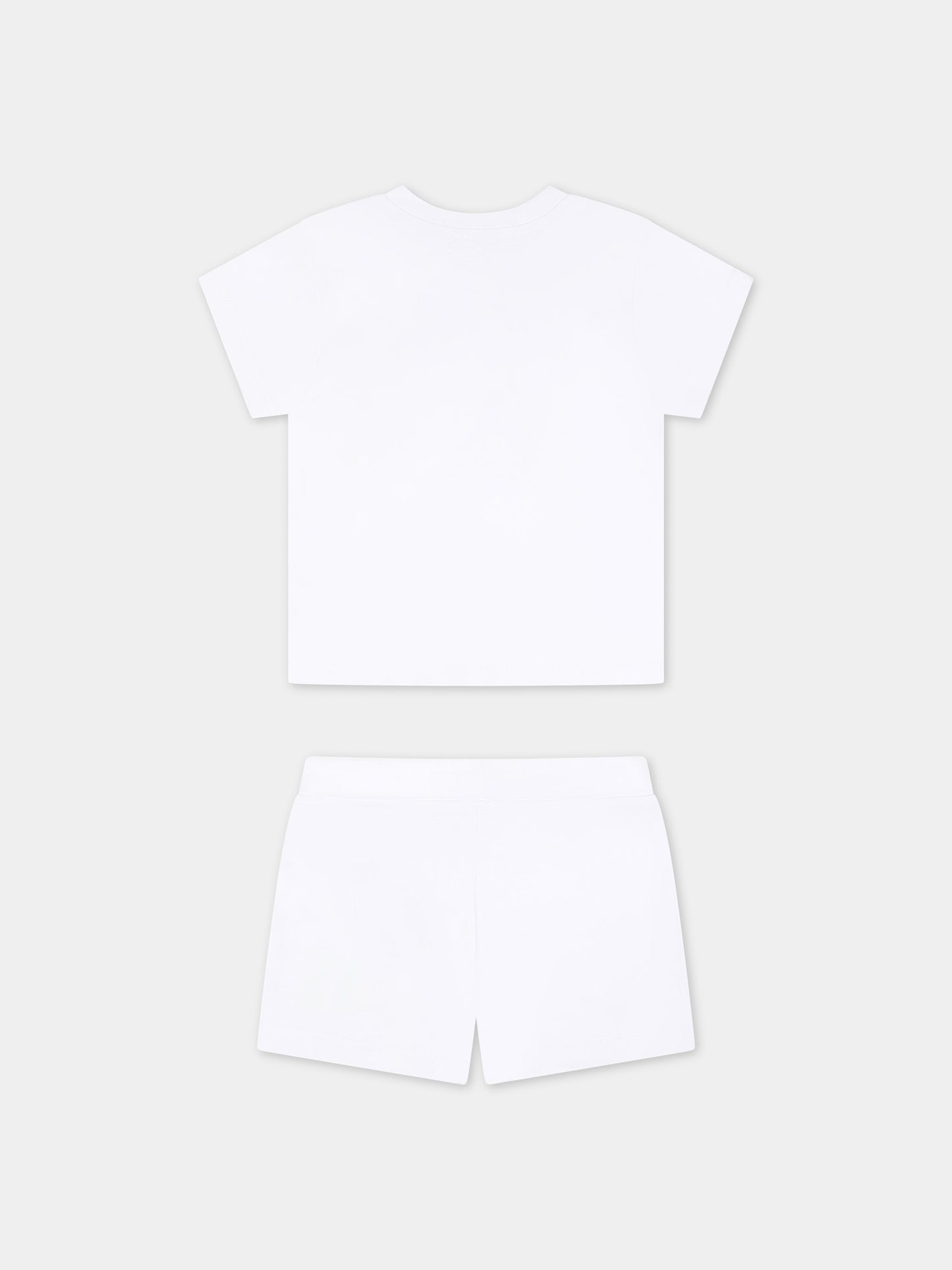 Completo sportivo bianco per neonato con logo,Dsquared2,DQ2395 D0A8U D2S8B DQ10Y