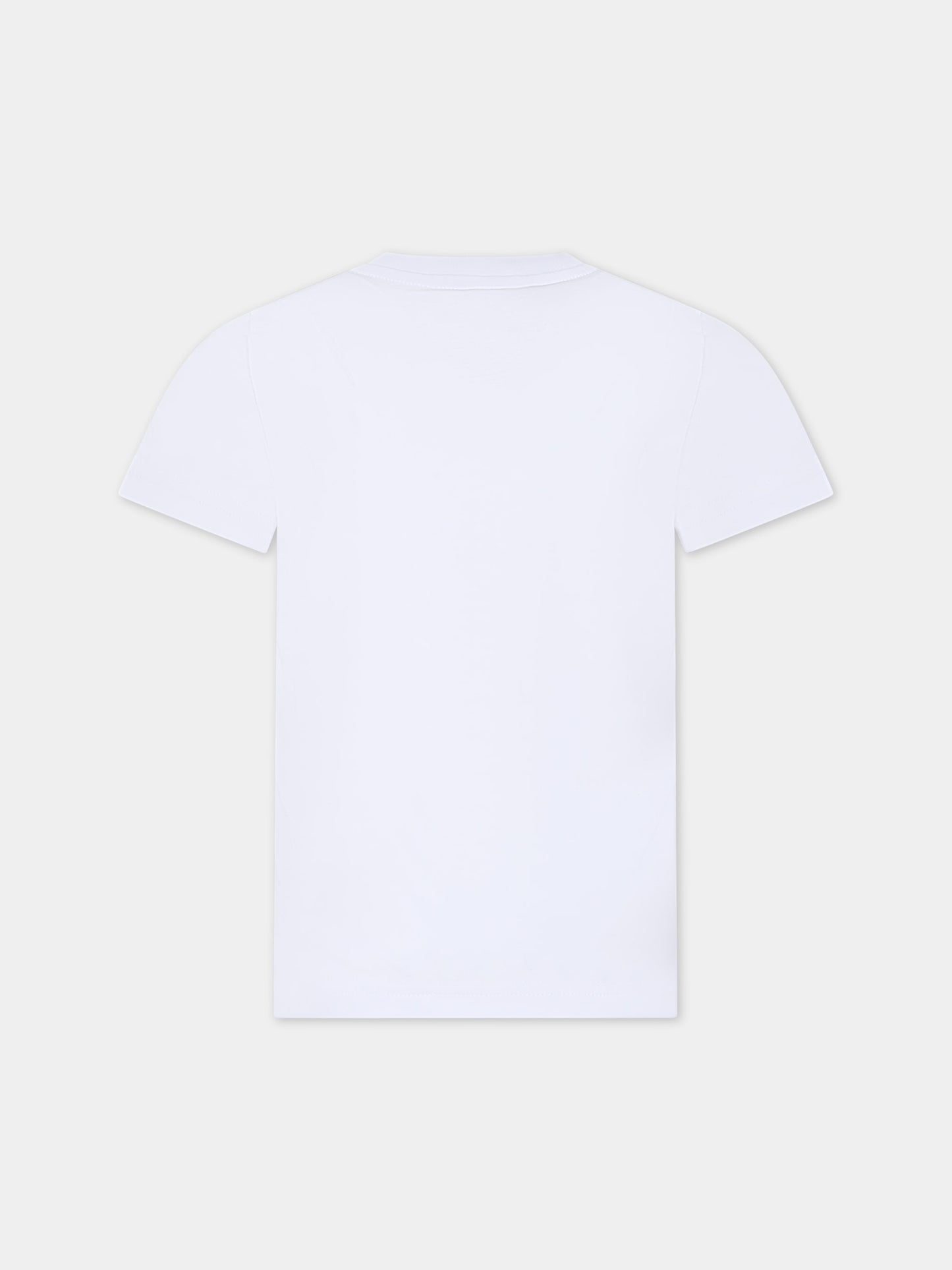 T-shirt bianca per bambino con logo,Dsquared2,DQ2415 D00MV D2T1059U DQ10Y
