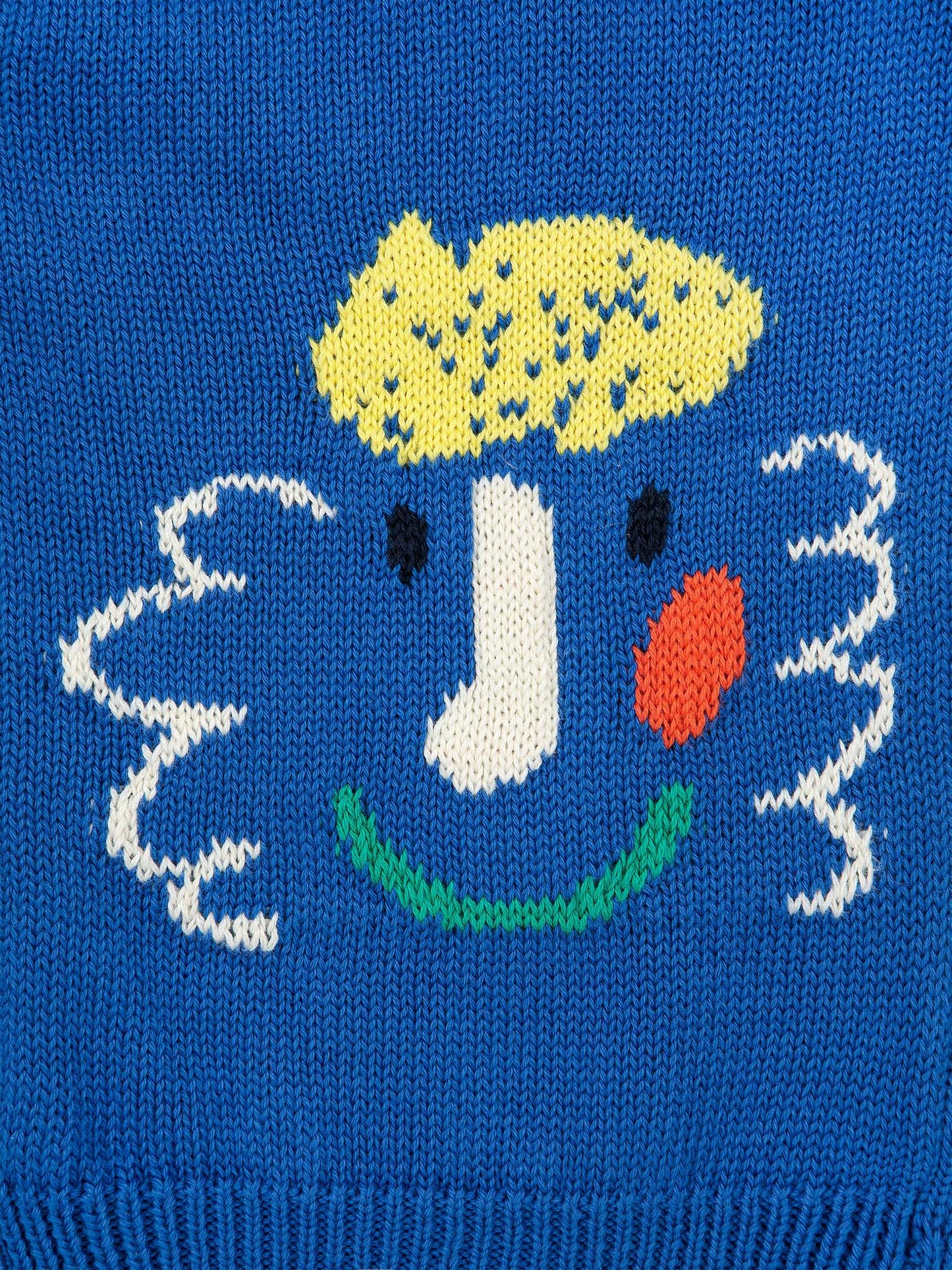 Cardigan blu per bambini con fantasia ricamata,Bobo Choses,124AC138