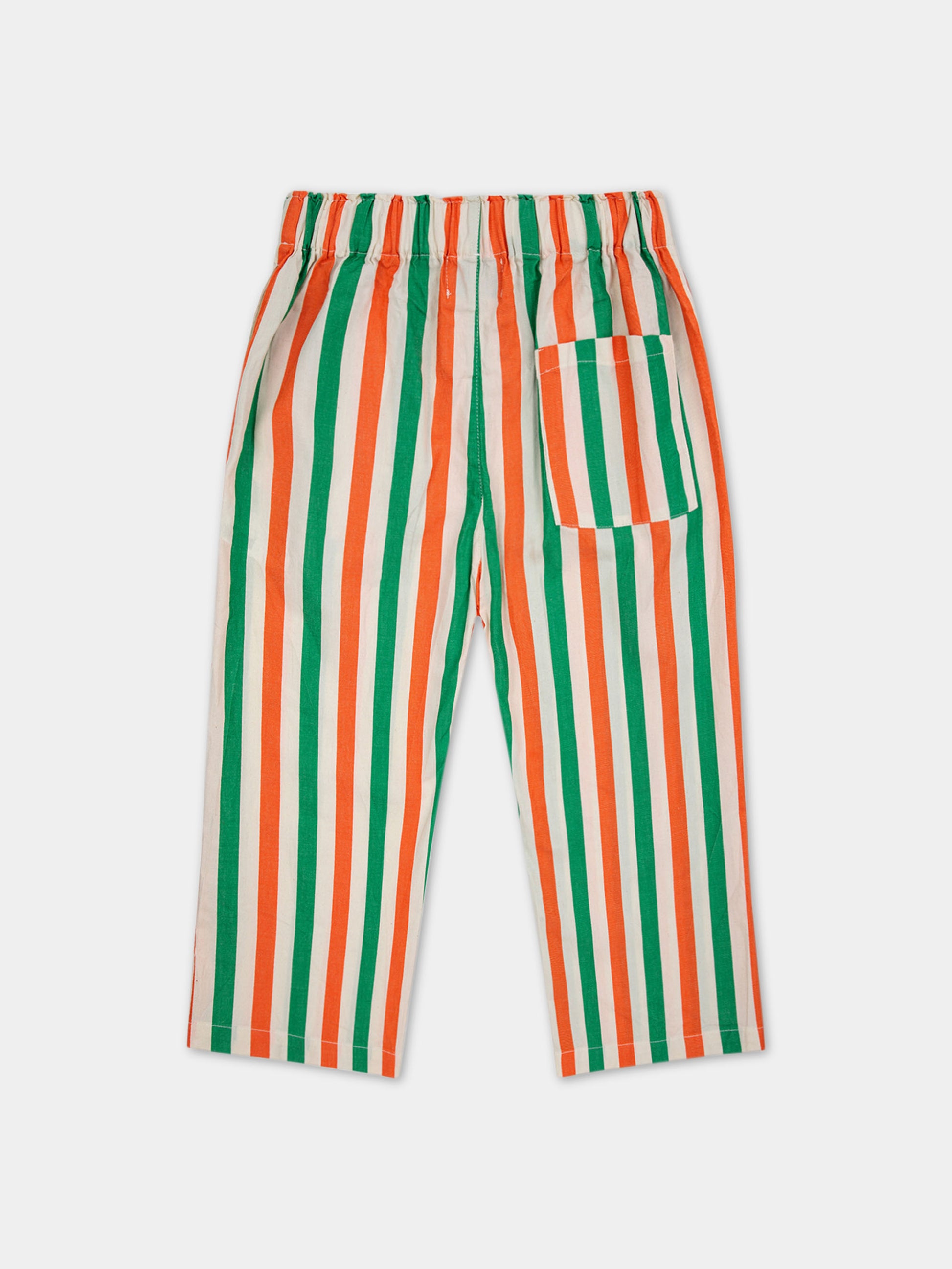 Pantaloni multicolor per bambini con righe multicolor all-over,Bobo Choses,124AC109