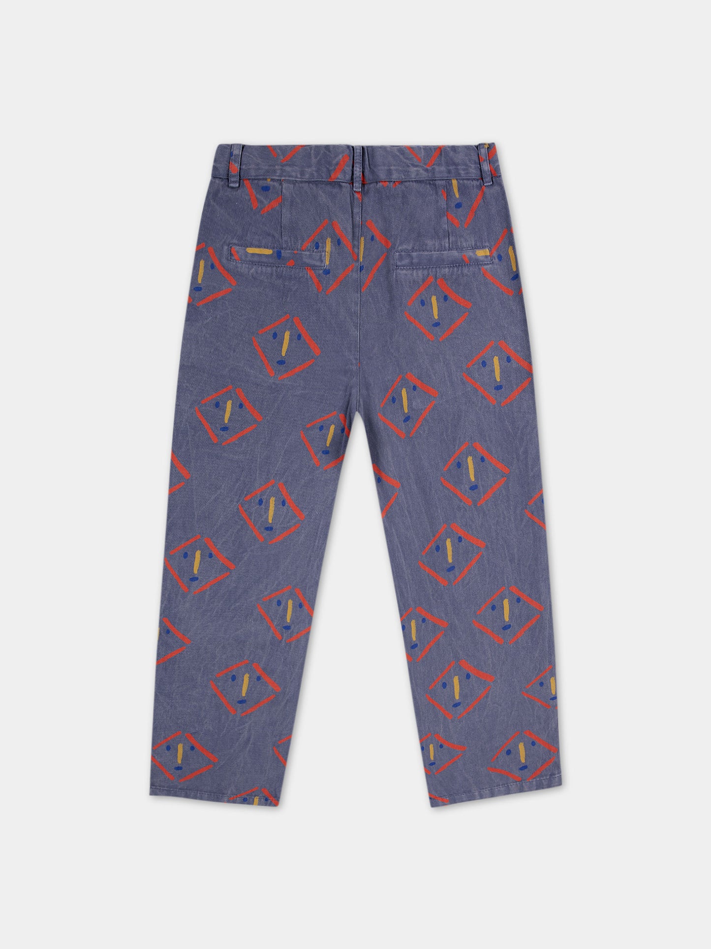 Pantaloni viola per bambini fantasia multicolor,Bobo Choses,124AC114