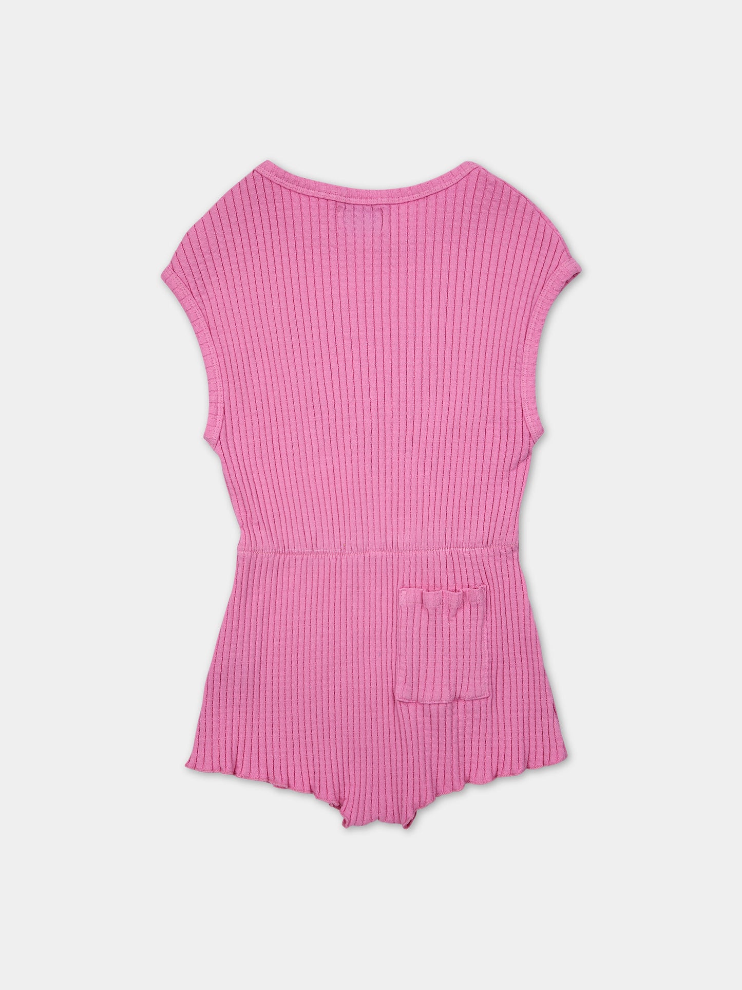 Tuta rosa per bambina con logo,Bobo Choses,124AC120