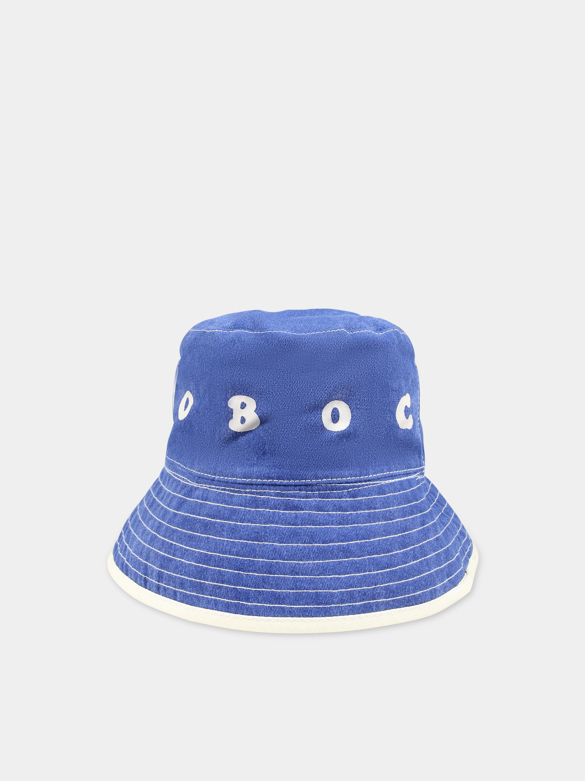 Cloche avorio reversibile per bambini con logo,Bobo Choses,124AI028