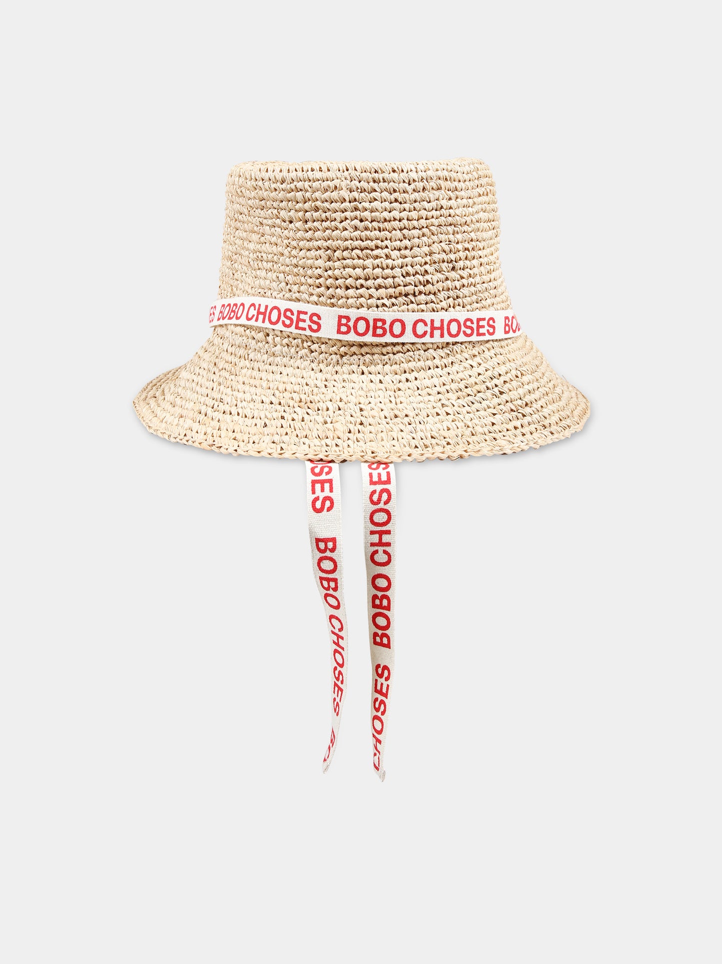 Cappello beige per bambina con logo,Bobo Choses,124AI030
