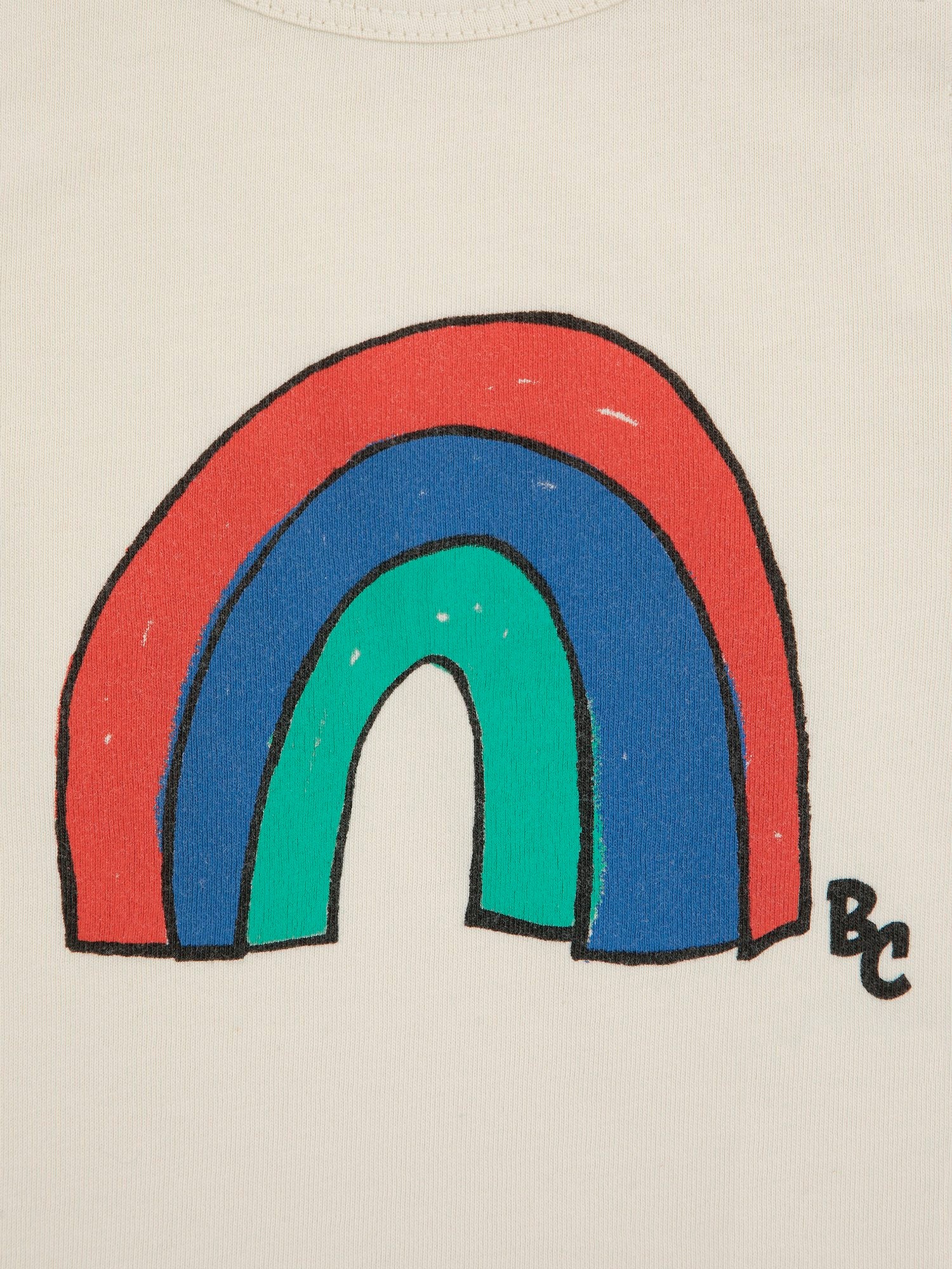 Canotta avorio per neonato con stampa arcobaleno,Bobo Choses,124AB013
