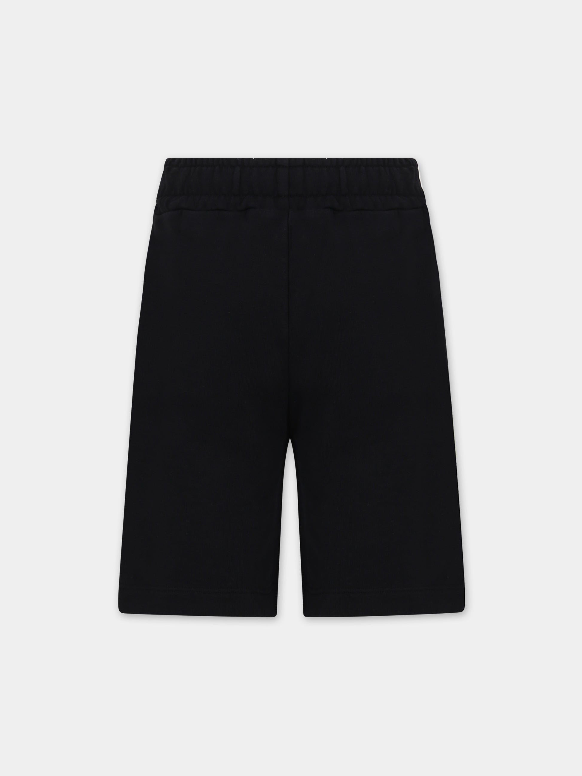 Shorts neri per bambino con logo,Barrow,S4BKJUBE029 110