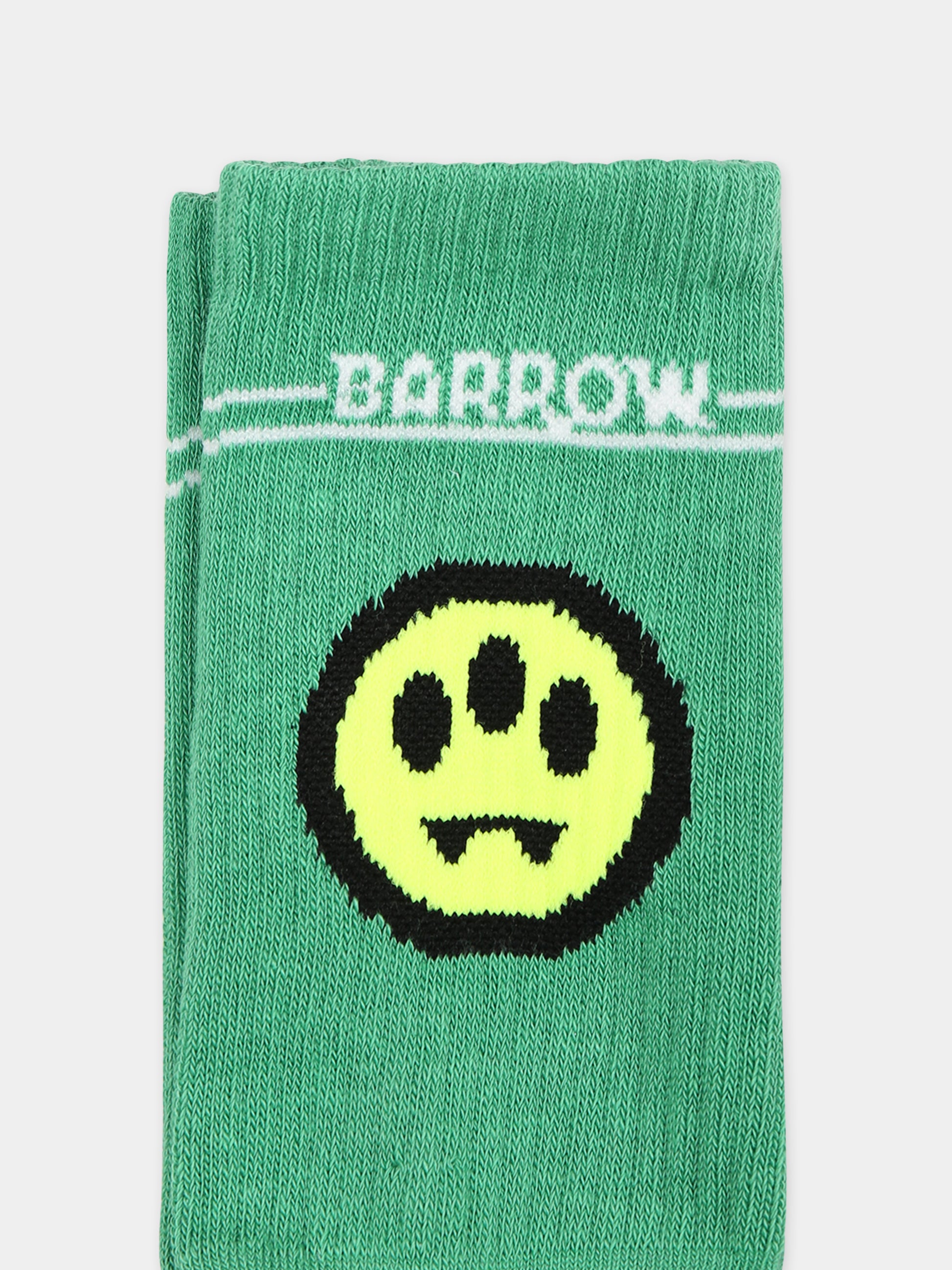 Calze verdi per bambini con smile,Barrow,S4BKJUSO094 BW012