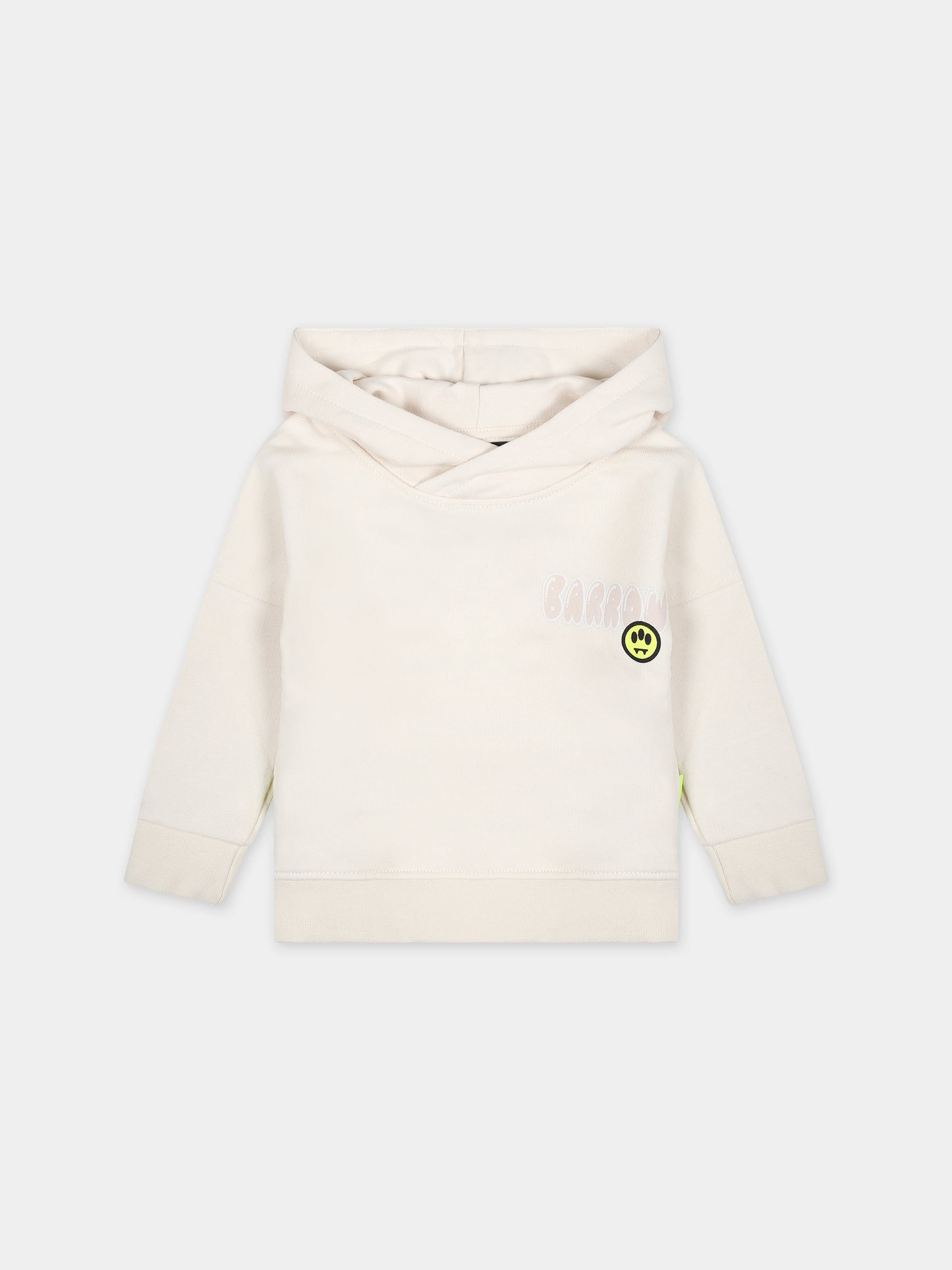 Felpa avorio per neonati con logo e Bear,Barrow,S4BKUNHS130 013