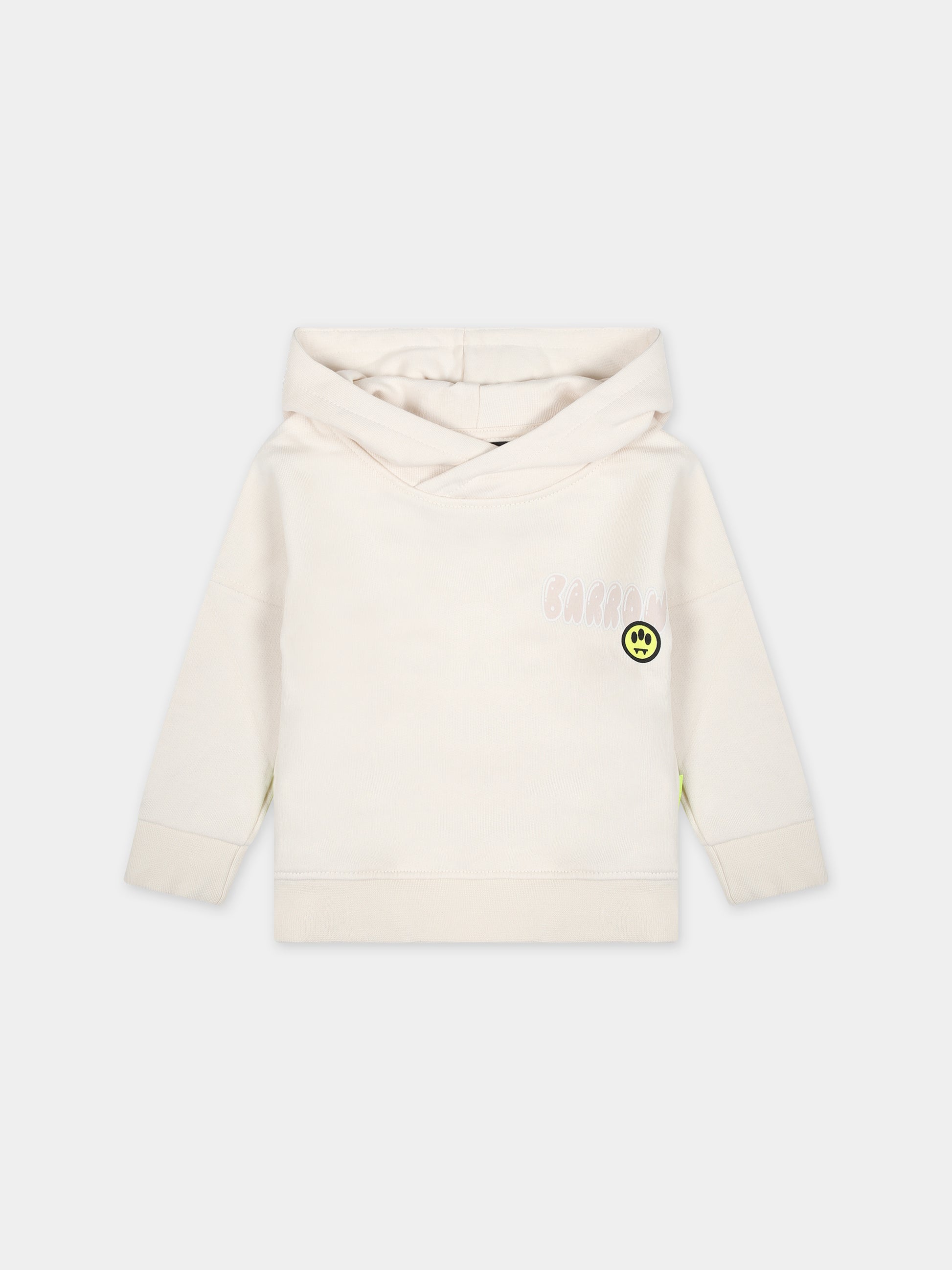 Felpa avorio per neonati con logo e Bear,Barrow,S4BKUNHS130 013