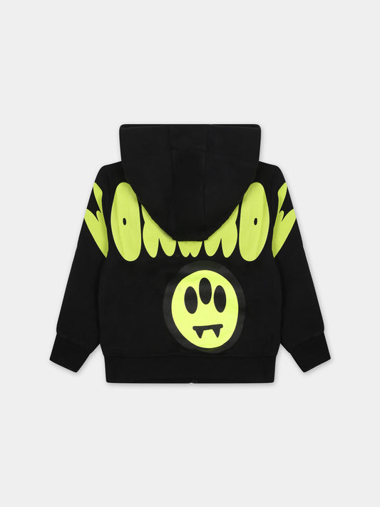 Felpa nera per neonato con logo,Barrow,S4BKUNZH140 110