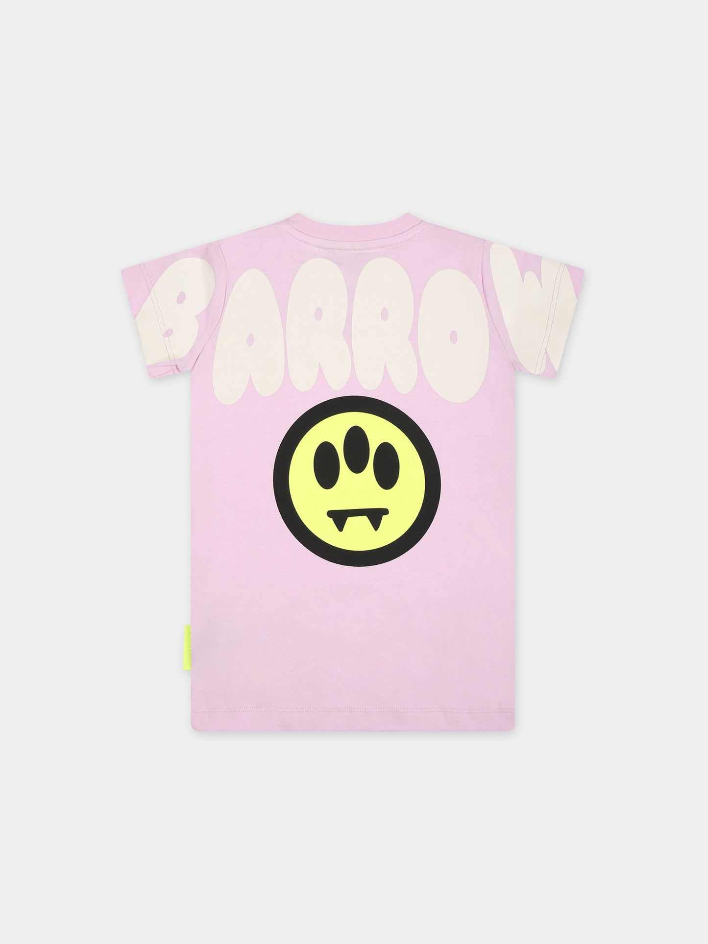 Vestito rosa per neonata con logo,Barrow,S4BKNGDR139 BW014