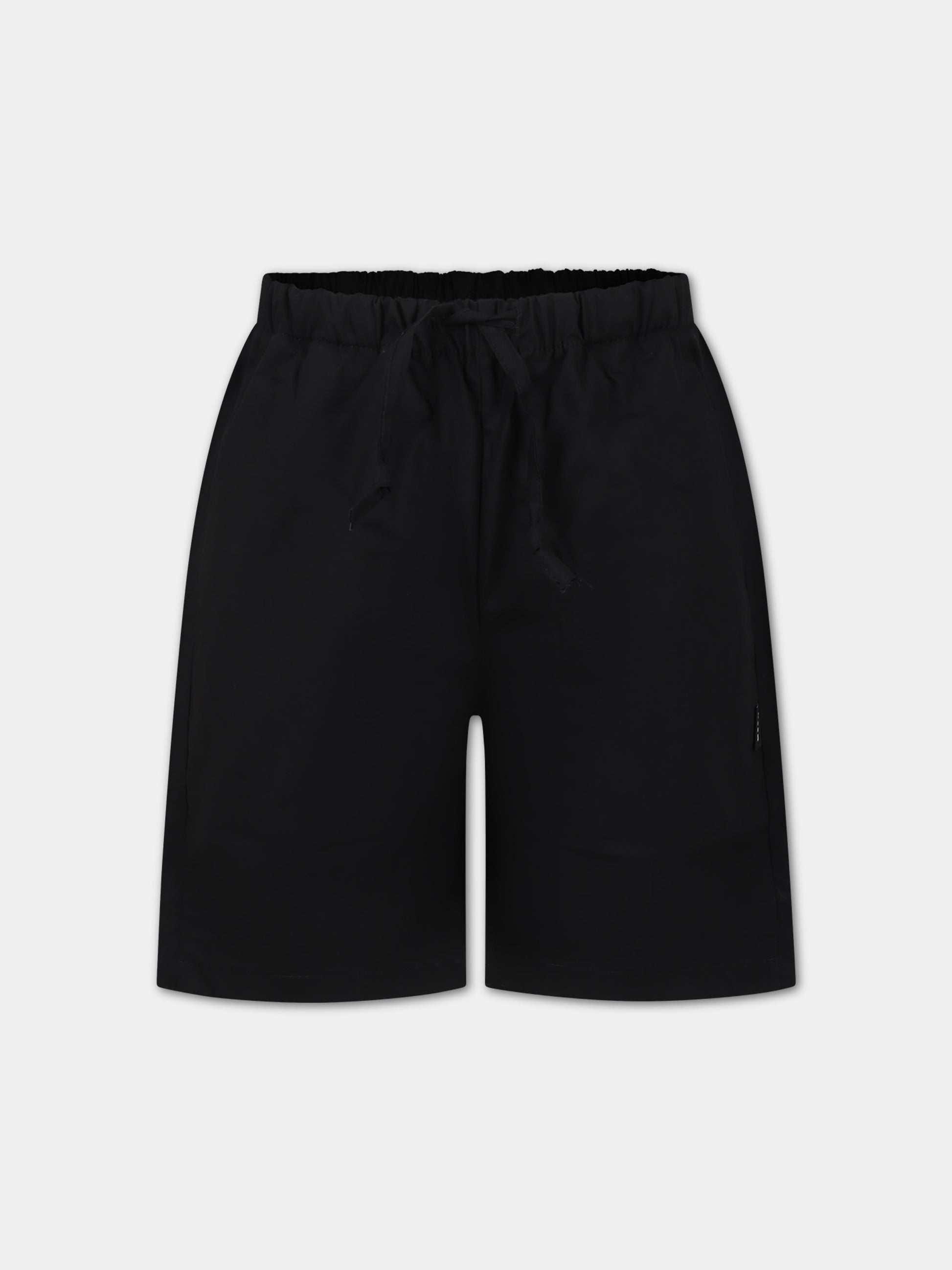Shorts neri per bambino con logo,Msgm Kids,S4MSJBBE260 110