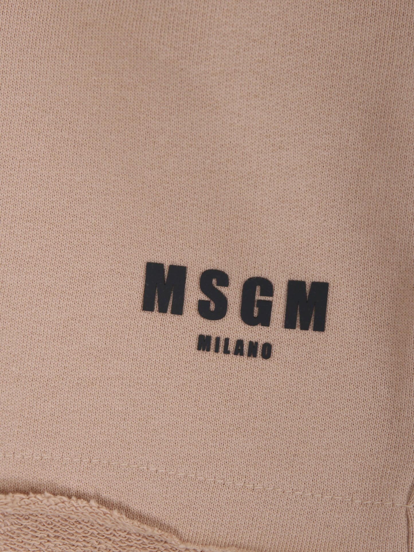 Shorts beige per bambino con logo,Msgm Kids,S4MSJBBE268 015