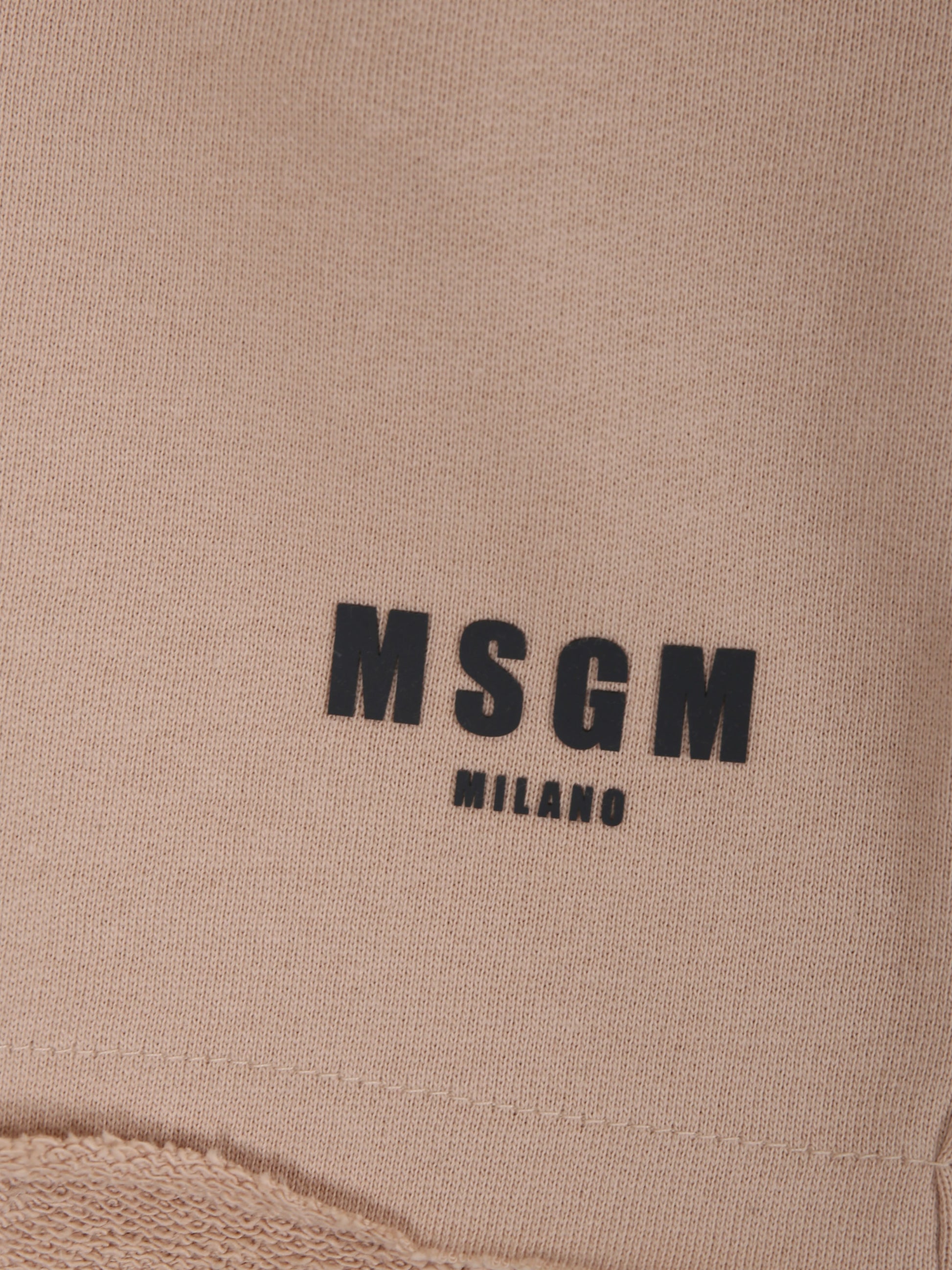 Shorts beige per bambino con logo,Msgm Kids,S4MSJBBE268 015
