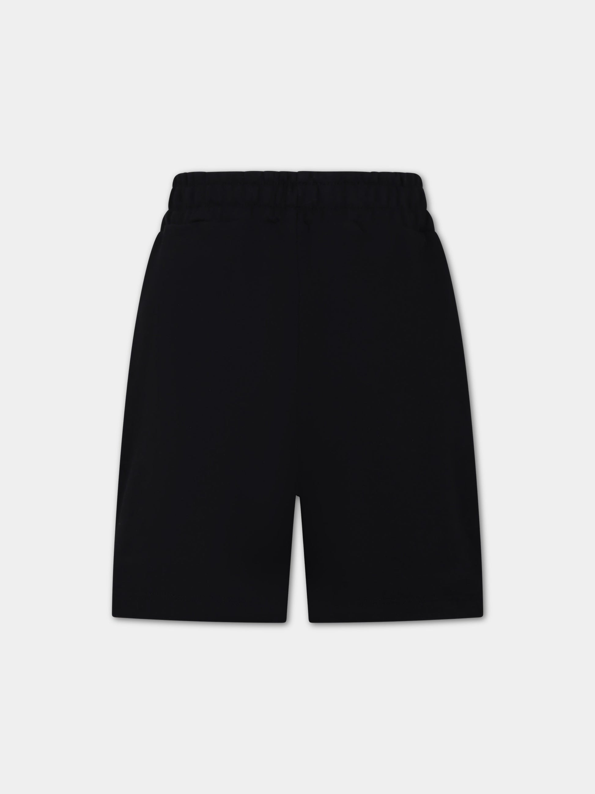 Shorts neri per bambino con logo,Msgm Kids,S4MSJUBE002 110