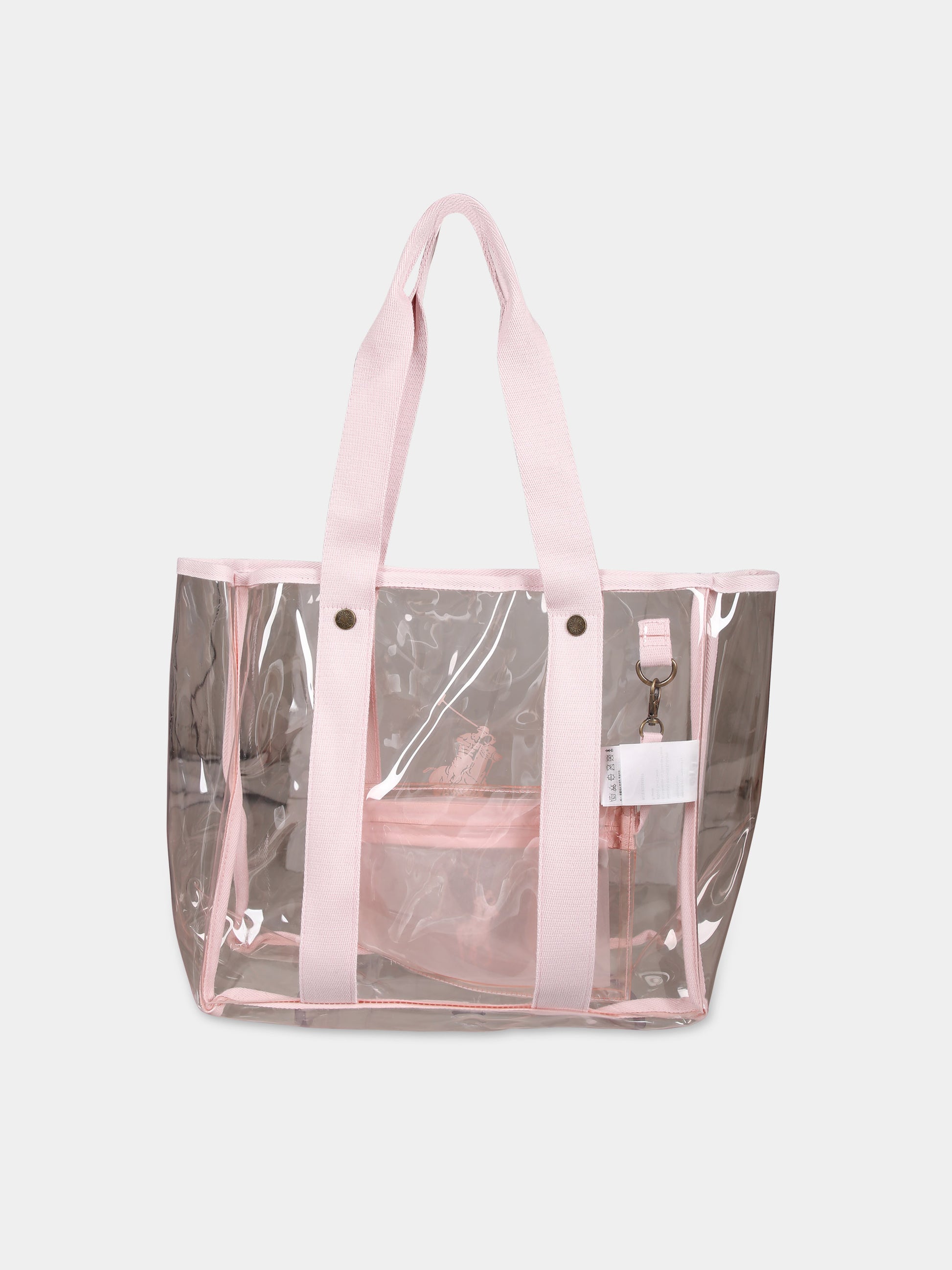 Borsa rosa per bambina con cavallino,Ralph Lauren Kids,24SMRL4AR109 ADQ