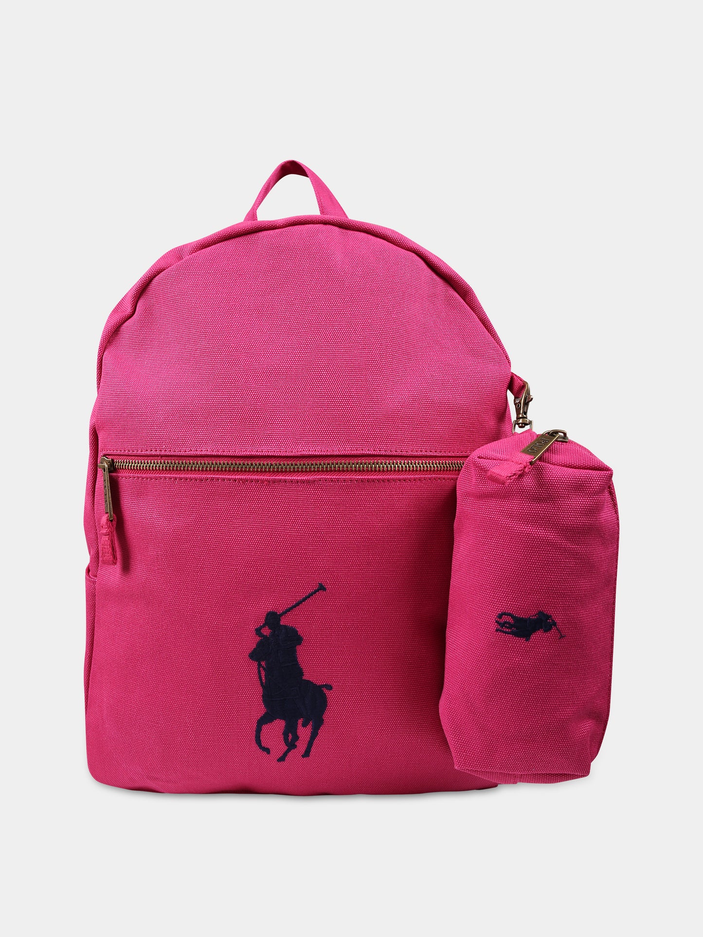 Zaino fucsia per bambina con logo,Ralph Lauren Kids,24SMRL9AR071 AFX