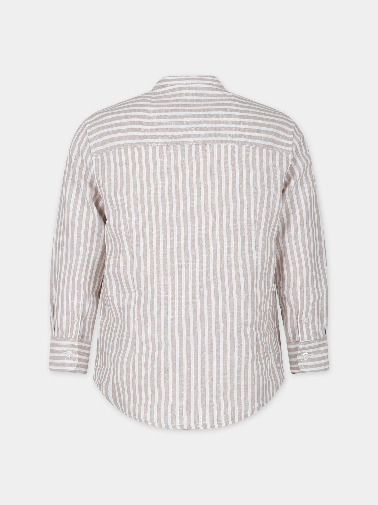 Camicia beige per bambino con logo,Fay Kids,FU5P00 I0211 114AV