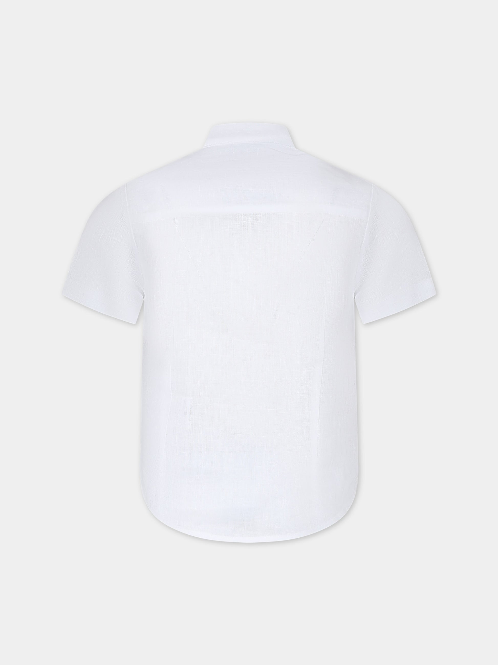 Camicia bianca per bambino,Fay Kids,FU5P61 I0217 101BG