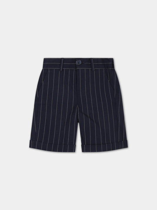 Shorts blu per neonato,Fay Kids,FU6509 I0205 621BG