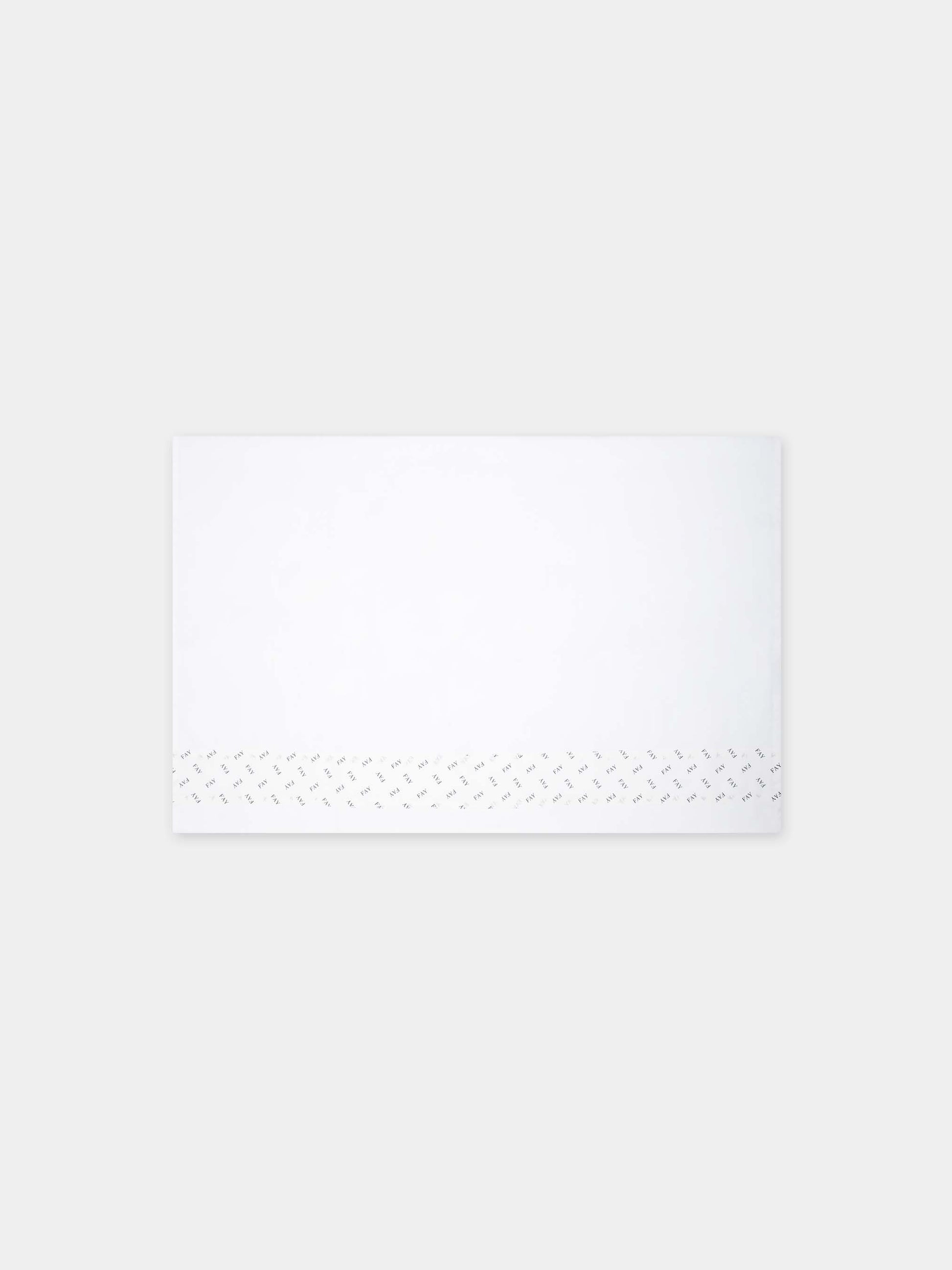 Set lenzuola bianco per neonato con logo,Fay Kids,FU0510 P0013 100BL