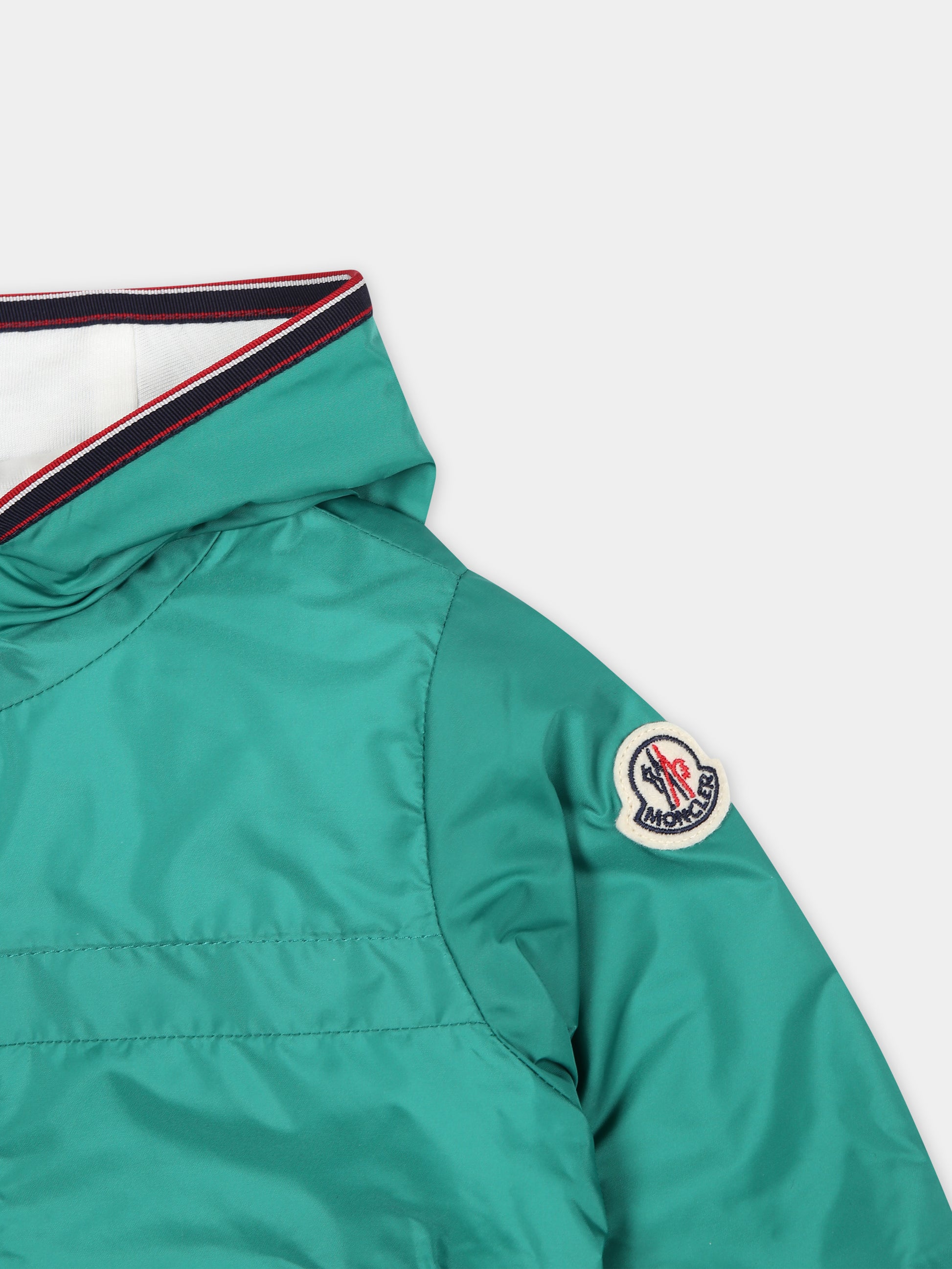Giacca a vento verde Anton per neonati,Moncler Kids,951 1A00042 68352 84M