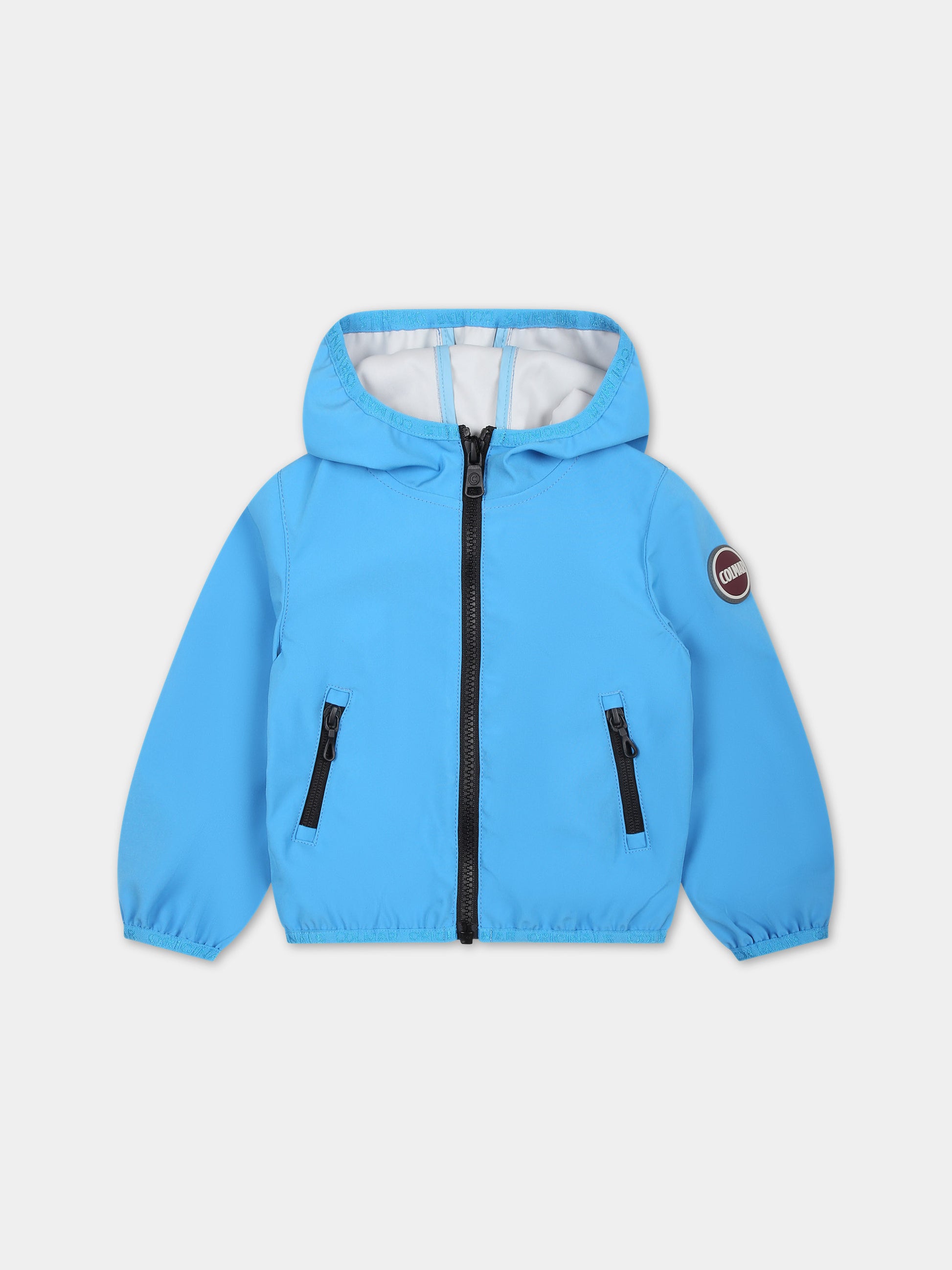 Giacca a vento azzurra per neonato con logo,Colmar Originals Kids,3931A 6WV 672