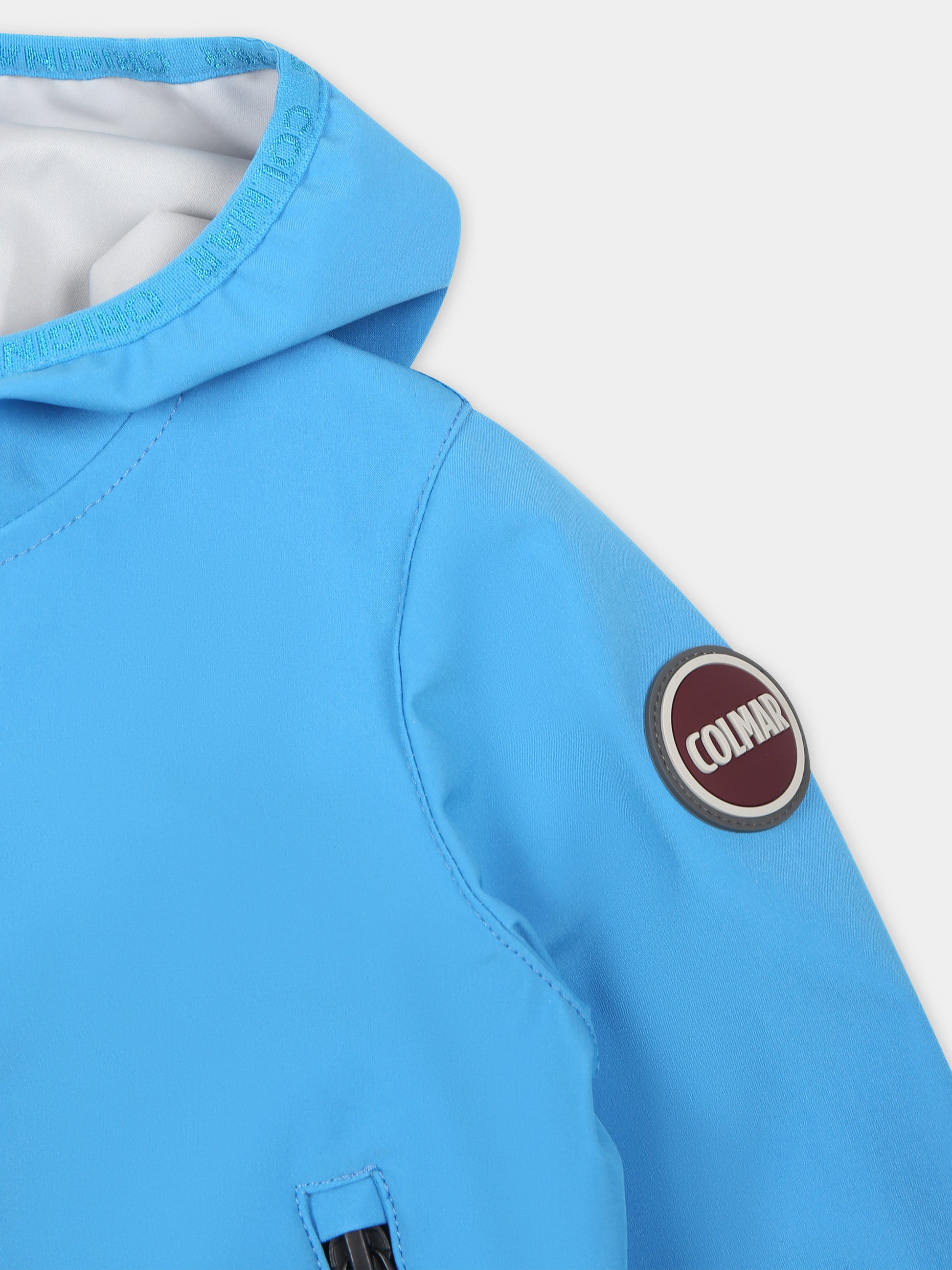 Giacca a vento azzurra per neonato con logo,Colmar Originals Kids,3931A 6WV 672
