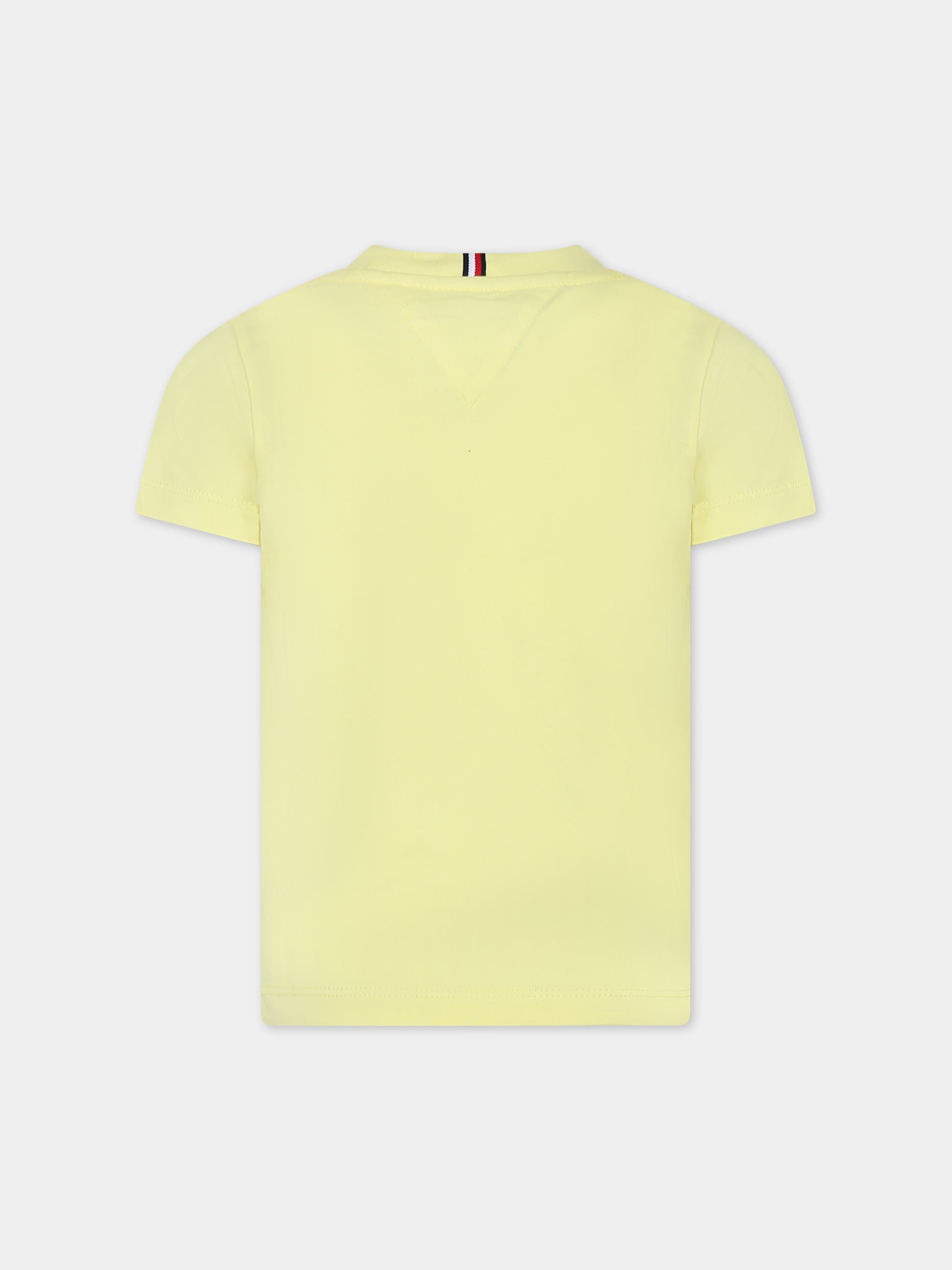 T-shirt gialla per bambino con logo,Tommy Hilfiger Junior,24SMTHKB0KB08807 ZIN